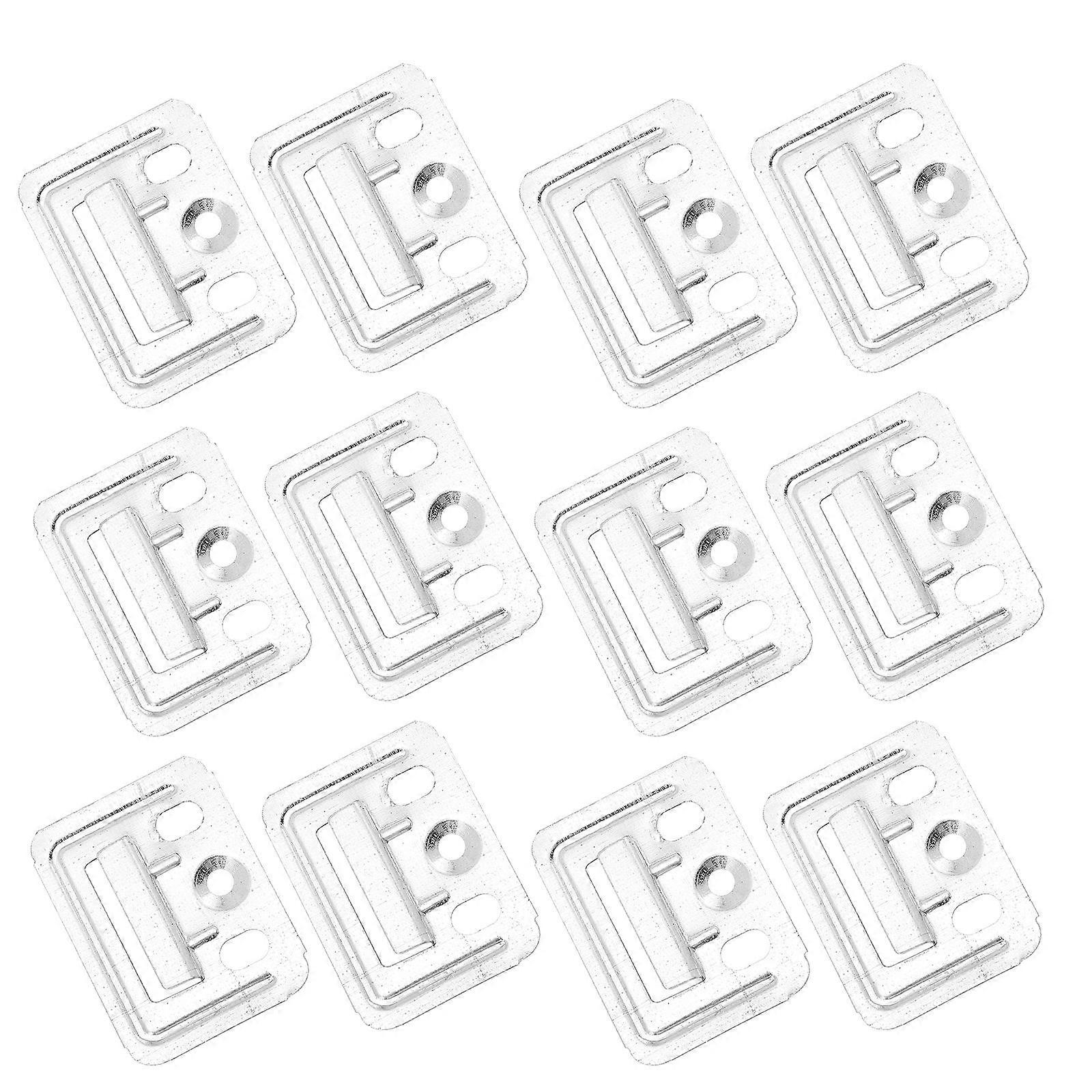 200Pcs Quick-release Stainless Steel Wall Panel Buckles For Effective Use On Bamboo And Wood Wall Boards In Silver
