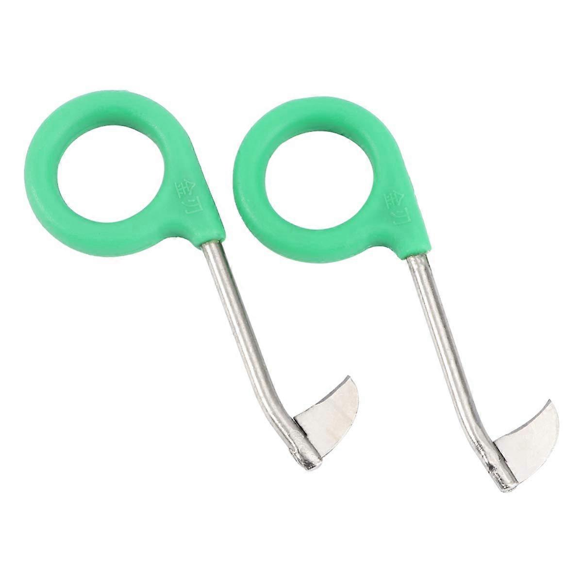 Sharp Ring Cutter 2 Pieces Fruit Tree Ring Insulation Cutter Pruning Shears Green for Gardening No.1