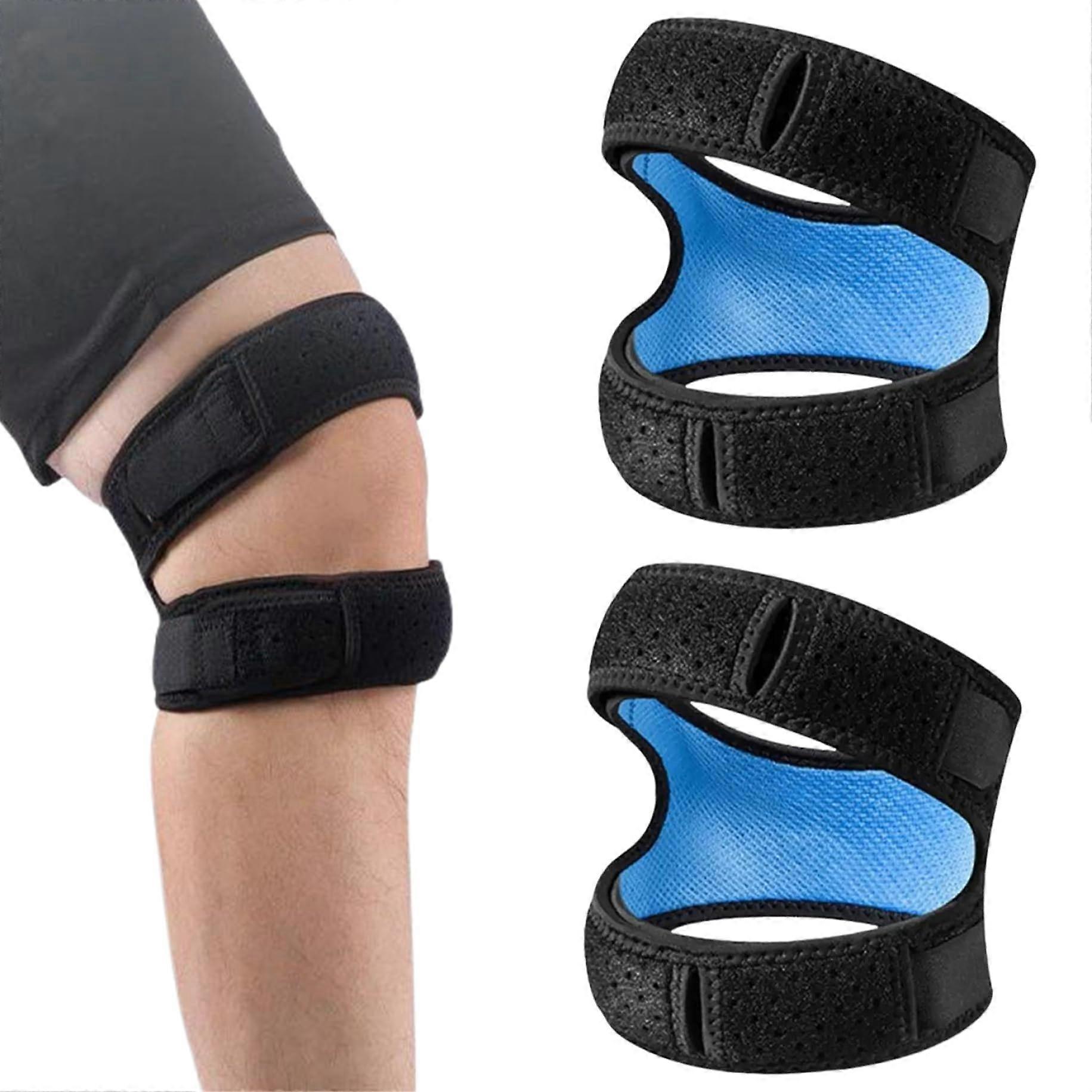 Knee Braces for Patella Support, High Compression Polyester, Non-Slip Strap, Ideal for Basketball and Running, Tendonitis Relief