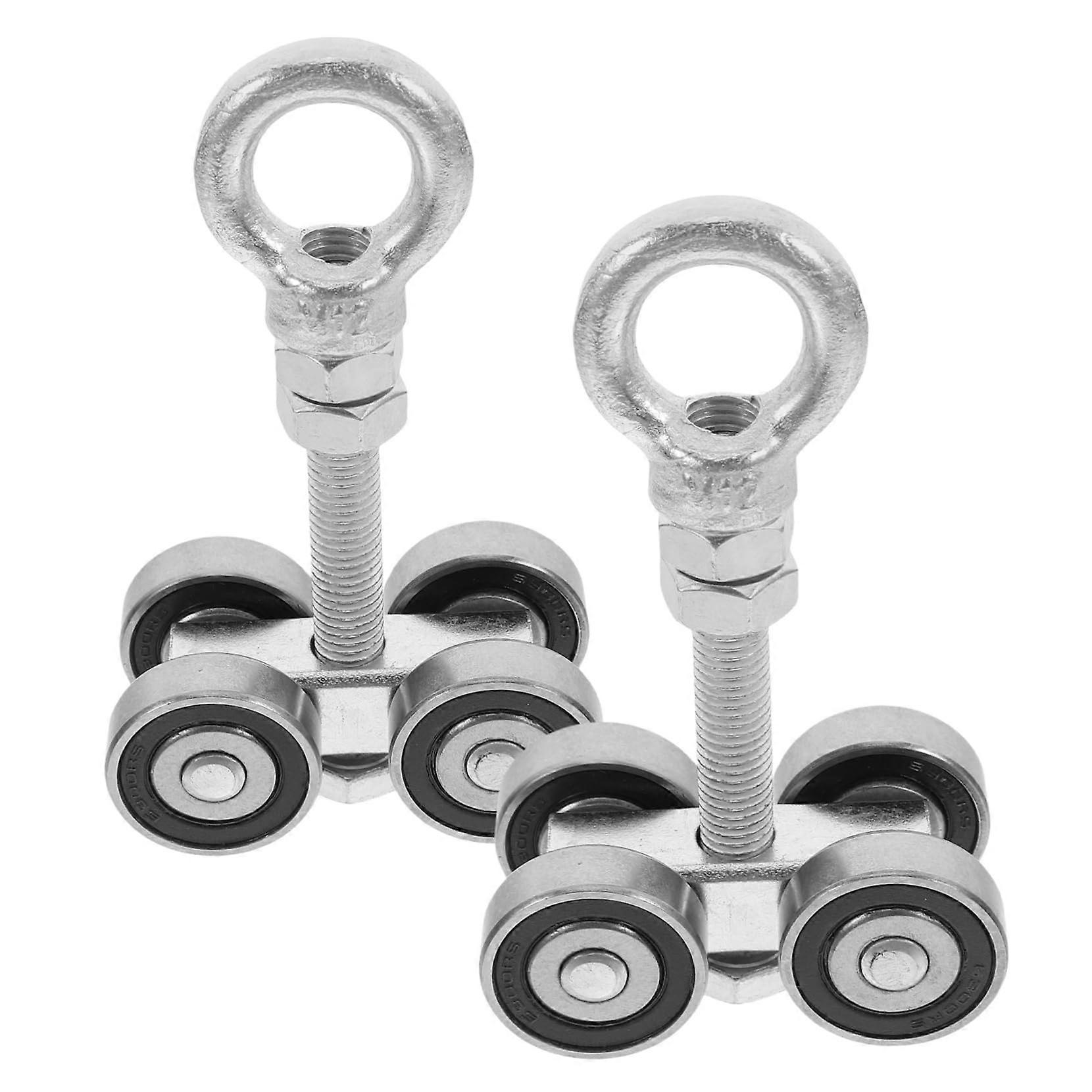 2in1 Pivot Door Trolley Wheel Set with Silent Sliding System