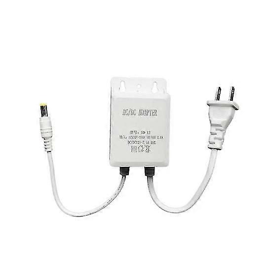 12V 2A Waterproof Power Adapter Charger for Security Camera Stable Output 100-240V EU/US Reliable Security Camera Power Supply