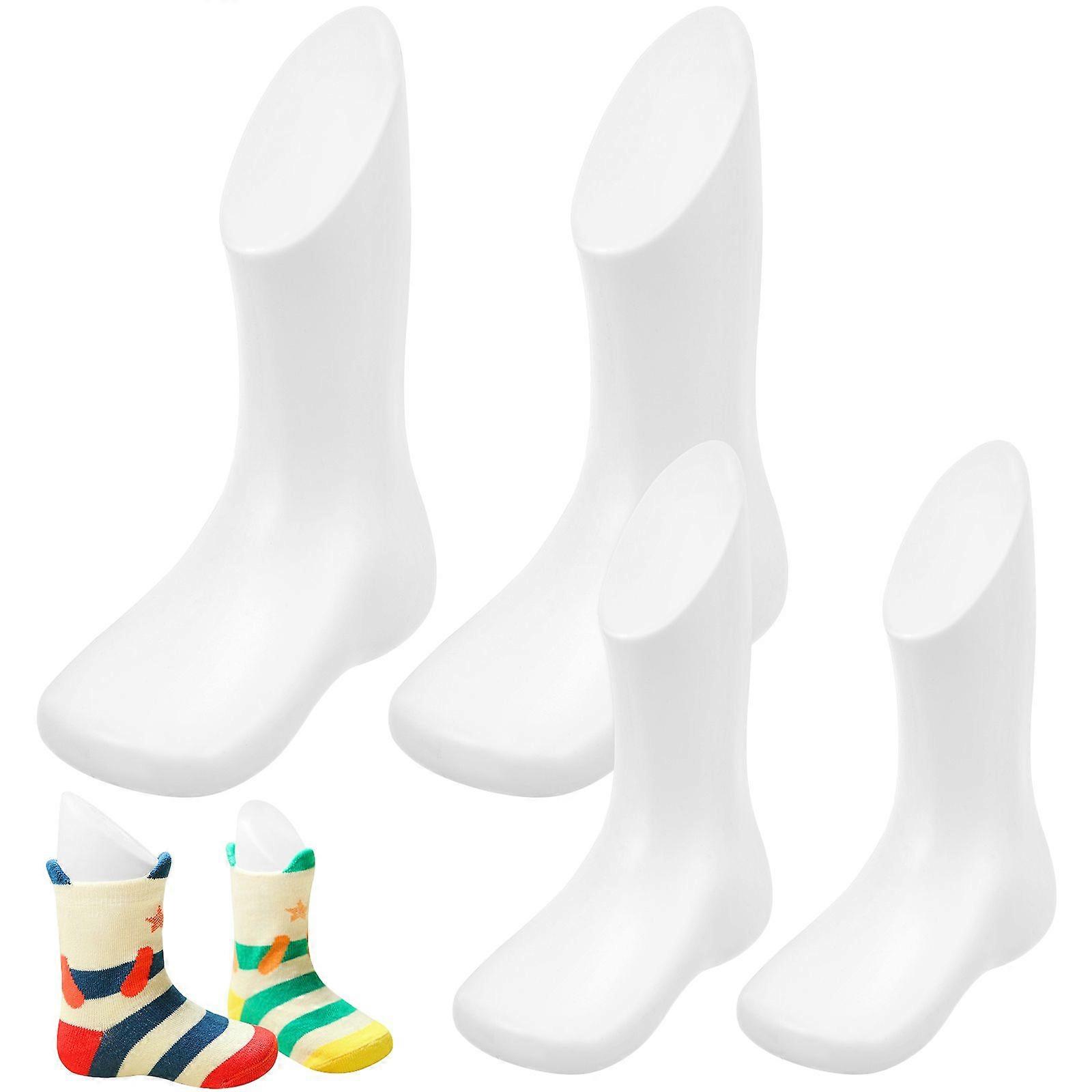 4Pcs Baby Foot Mannequin Displaying Foot Models Toddler Shoe Mannequin Store Accessory