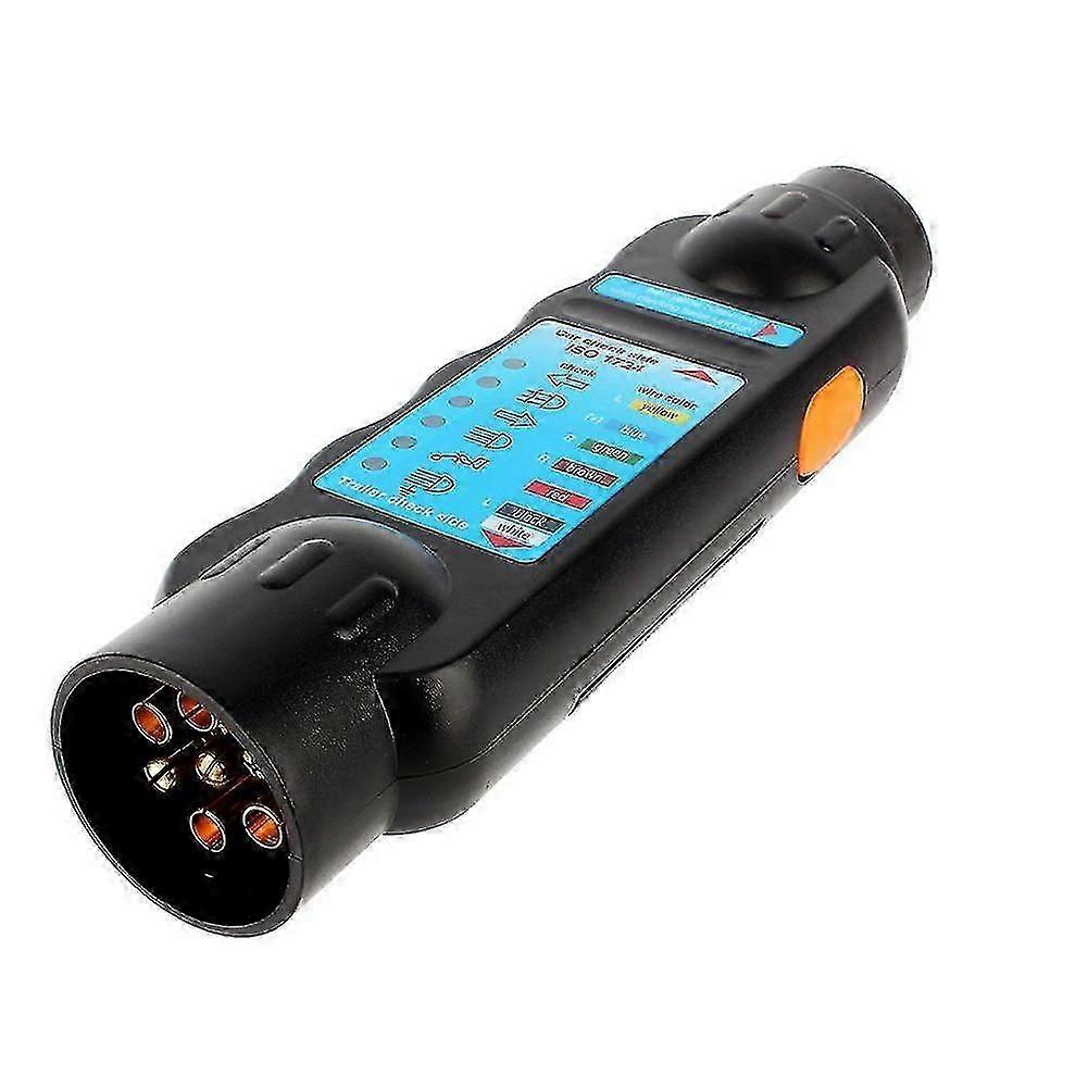 7-pinners tilhenger tester verktøy, 7 pin tilhenger lys tester 12v tilhengerfeste ledningsnett tester tilhengerfeste elektrisk tester automatisk tauing tilhenger plug socket tilkobling t t