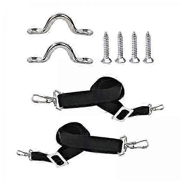2x 28-60" Boat Canopy Tie Down Strap with Stainless Steel Components