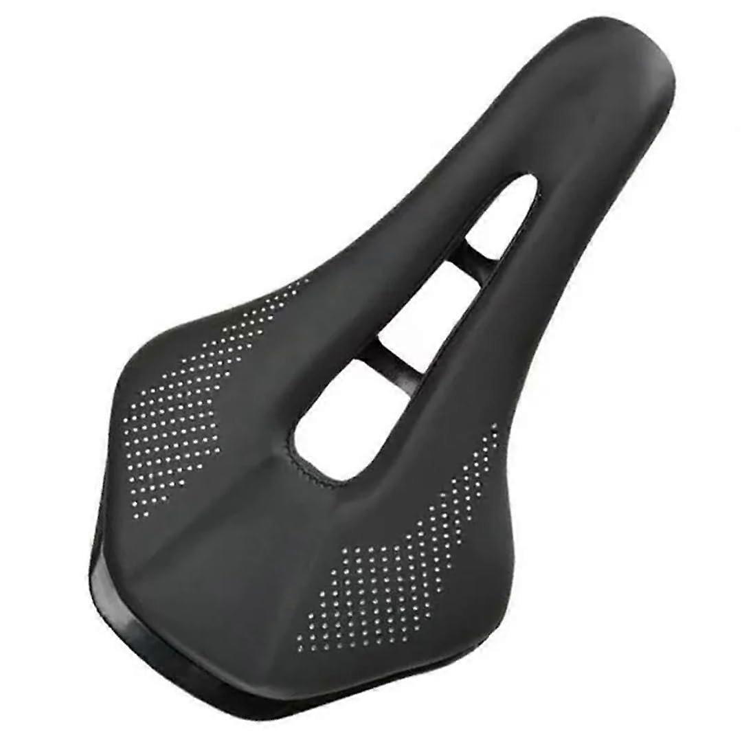 Bicycle Saddle Mountain Seat Comfortable Soft Cycling Cushion Exercise Saddle For Men And Women Type F Black