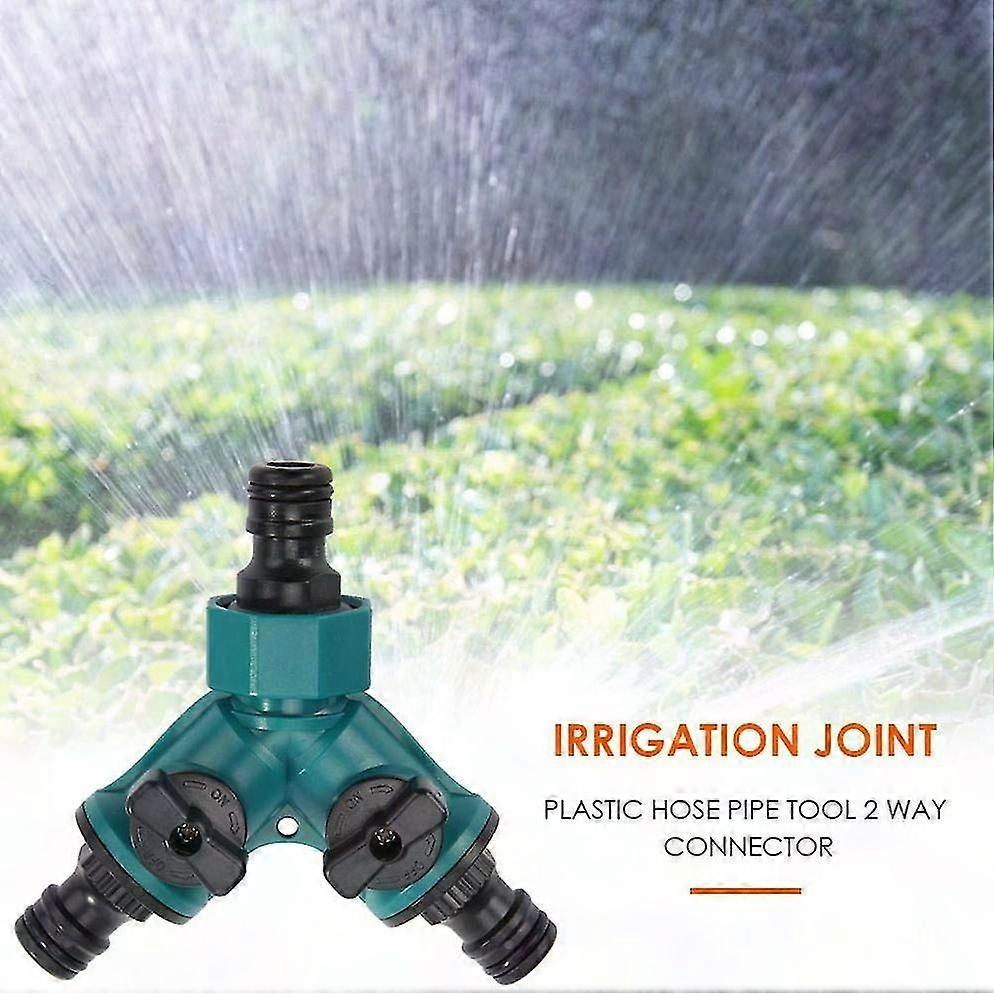 Garden Hose Splitter with Quick Connector - Water Tap Adapter for Multiple Hoses