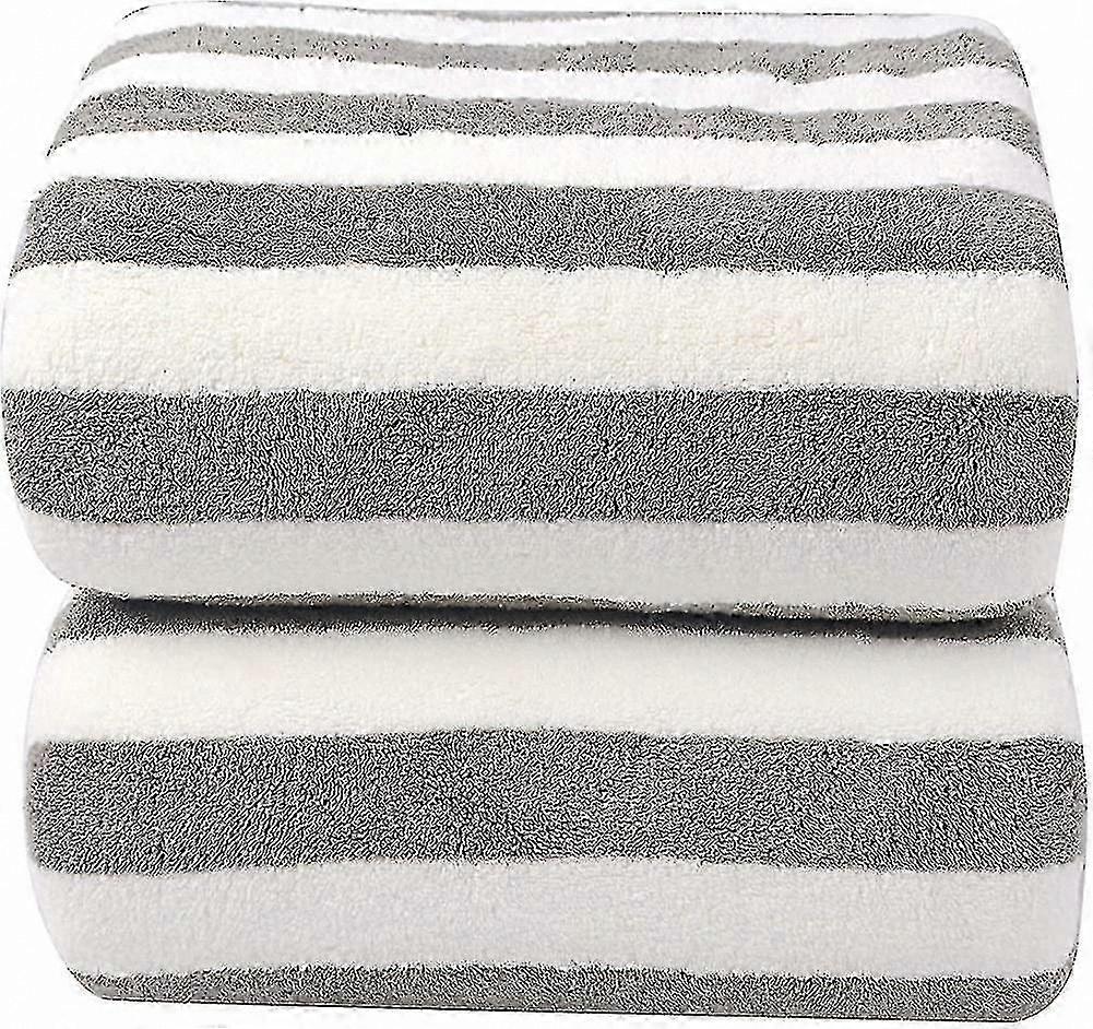Extra Large Microfiber Beach Towels Set - Quick Absorbent Bath Sheets for Home and Travel Use