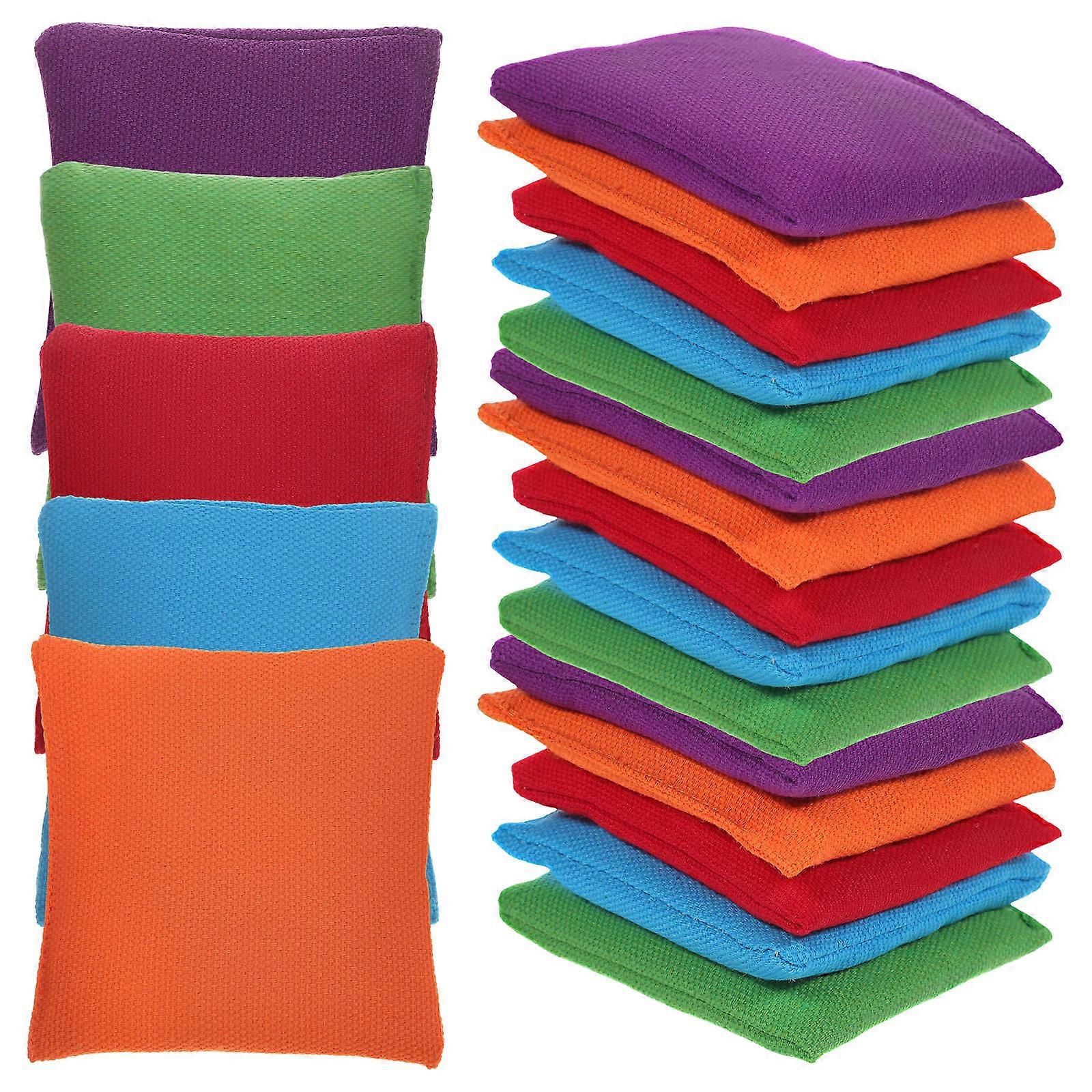 20 Pcs Bean Bags for Tossing Game Outdoor Fun Activities Fabric Easy Grip