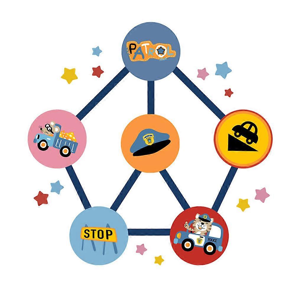 MultiColor Children Game Stickers for Decoration PVC SelfAdhesive Interactive Stickers 1 Set