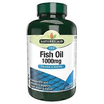 Natures Aid Fish Oil Omega-3 1000mg 180 Capsules - 4 Pack