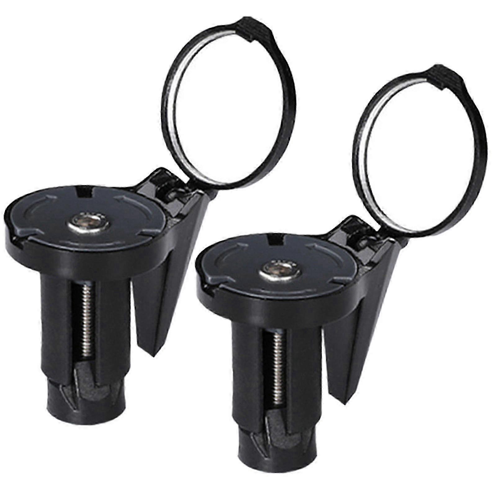2pcs Collapsible Bike Handlebar Rear View Mirror - Safe Mini Rearview Mirror for Bicycles