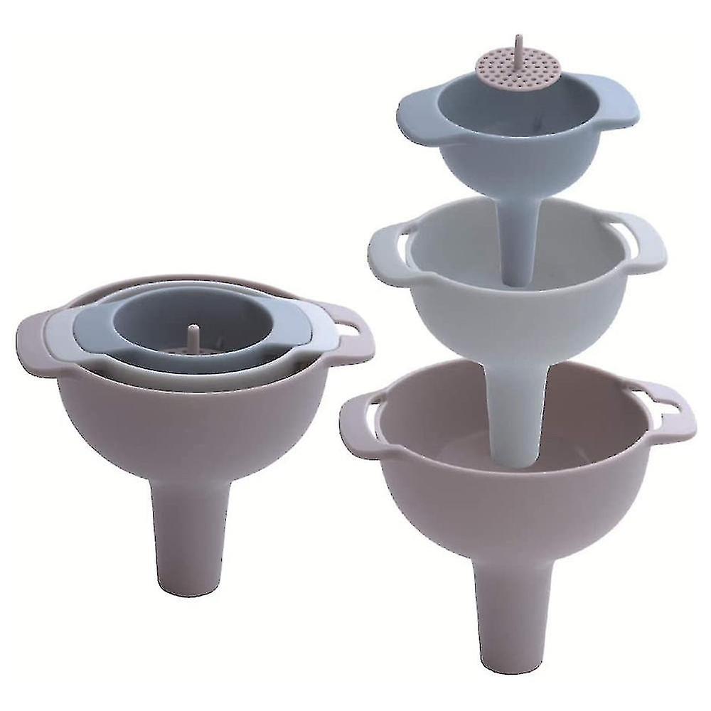 Kitchen Funnel Set Nested Funnels With Handle 4 Pack Food Grade