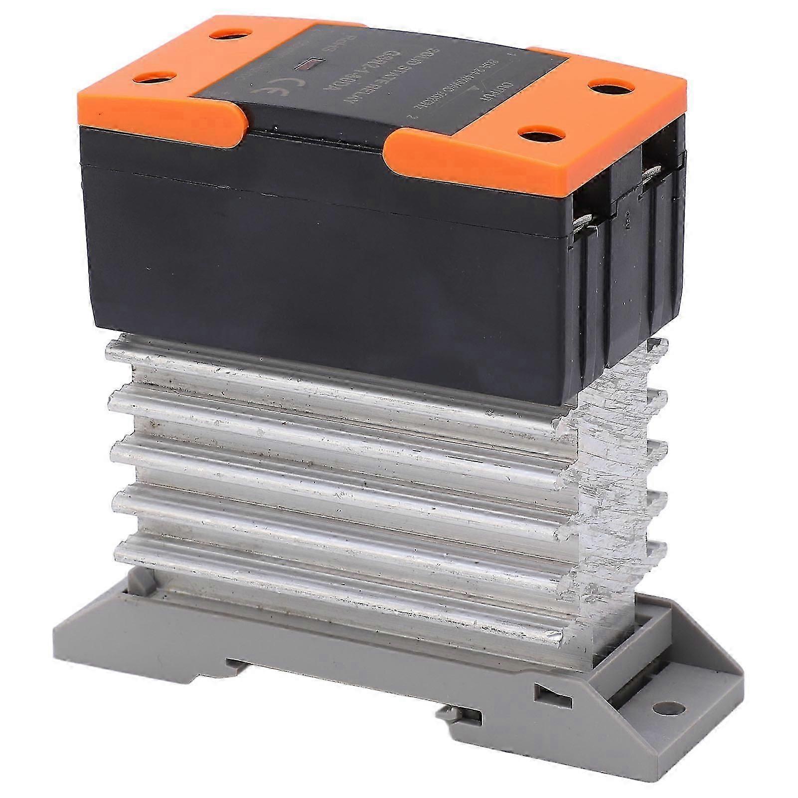 Solid State Relay DC to AC Multi Usage Small Solid State Relay with Heat Sink for Industrial Equipment DC3?32V