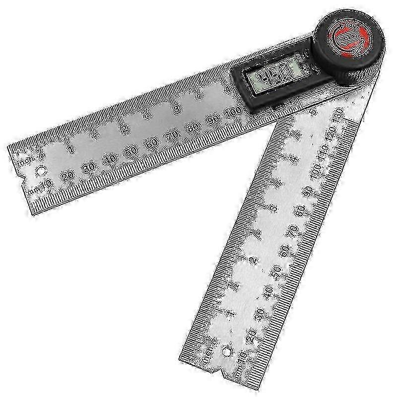 Stainless Steel Two-in-one Digital Display Angle Ruler 130mm Horizo...