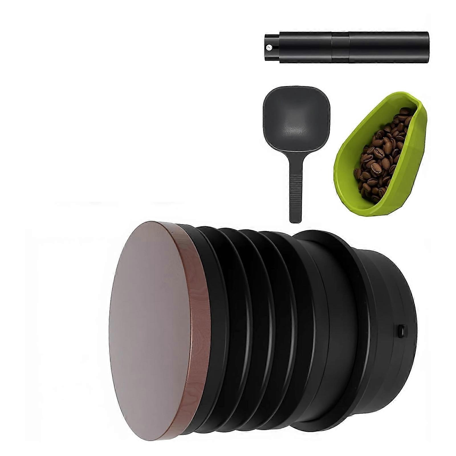 Professional Grinder Accessory with Precisions Dosing Tool and Bellow Metal Texture Perfect for Easy Residues Removal Multicolor