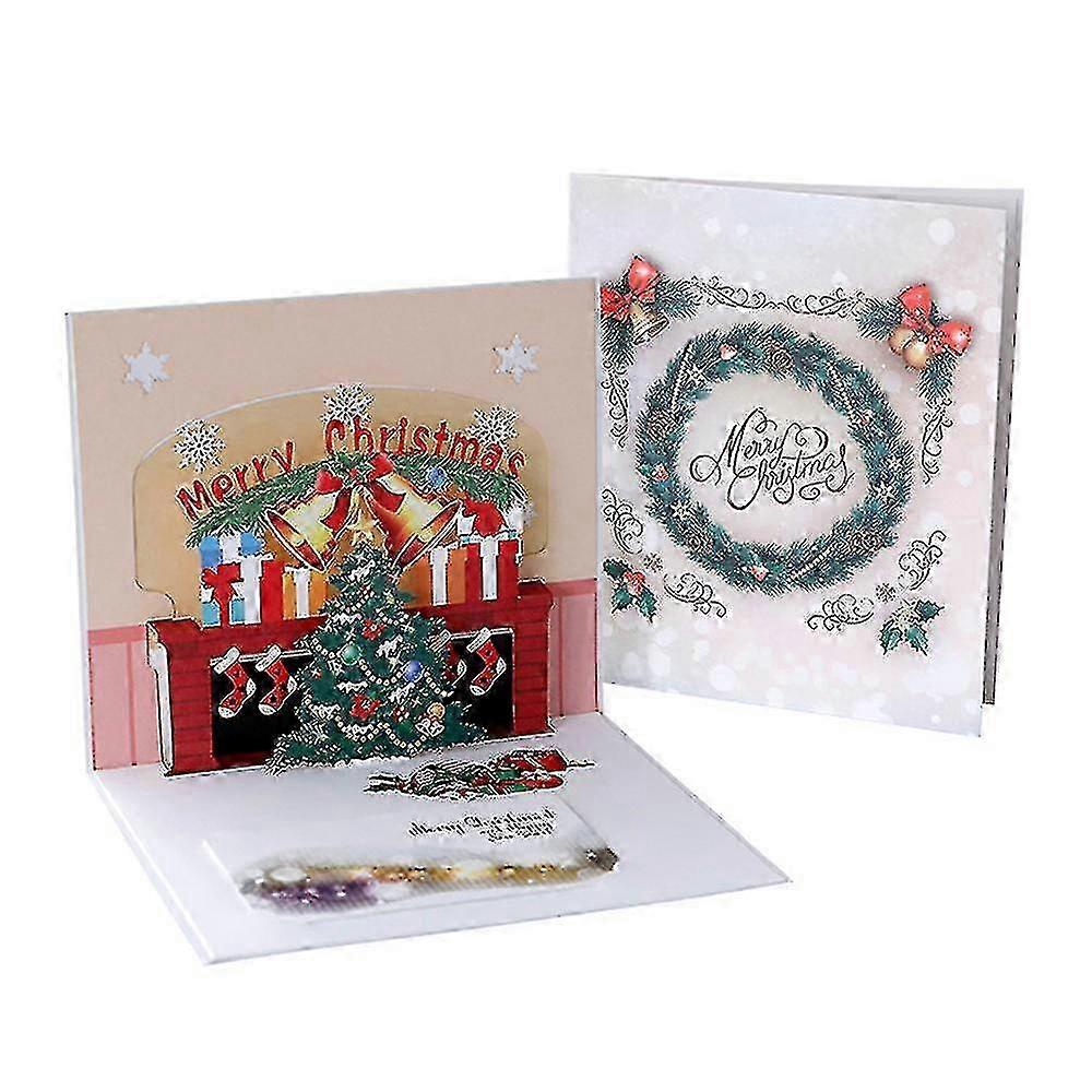 Joyeux Noël Pop Up Card, 3D Popup Cartes de vœux pour Noël,...