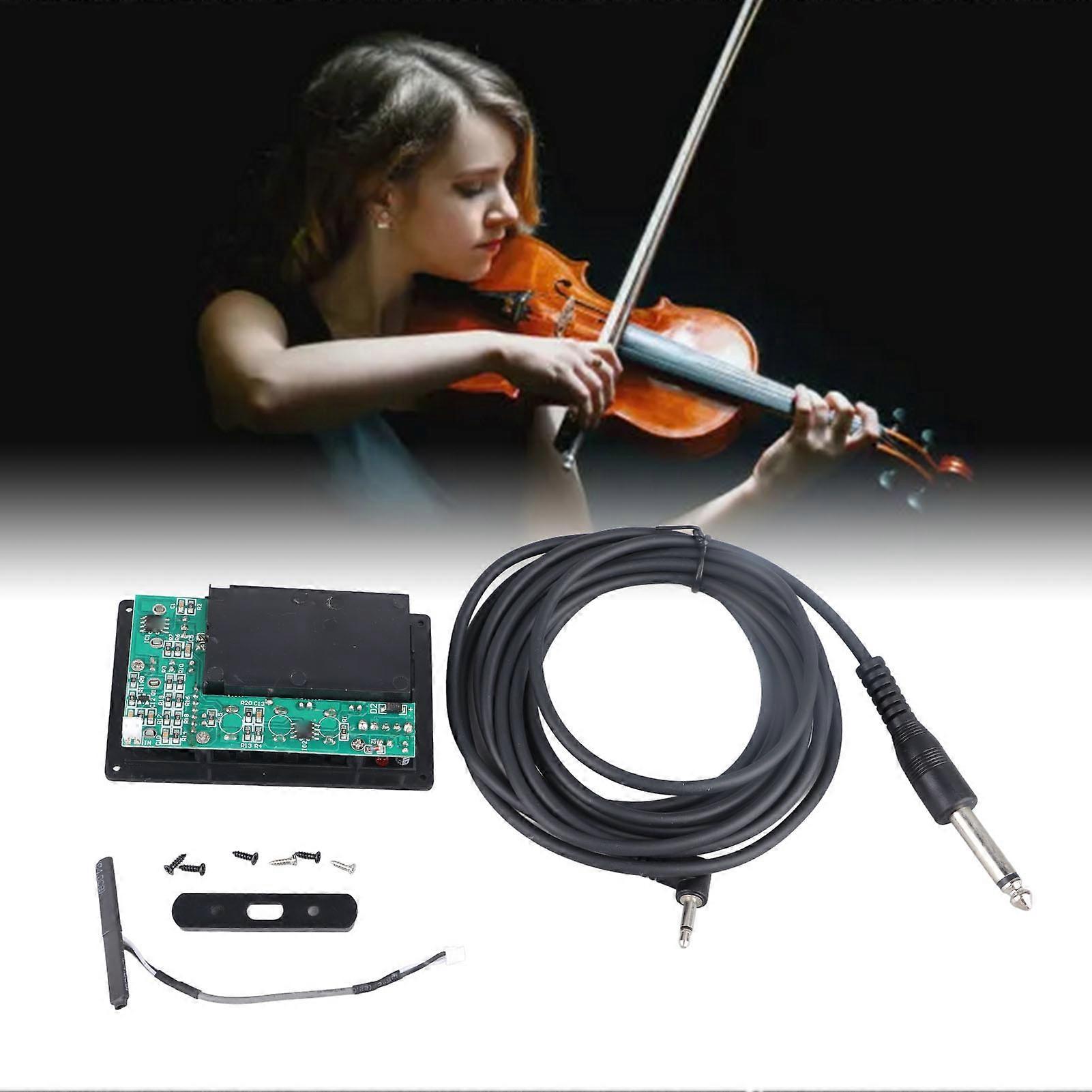 Violin Silent EQ Pickup B53 with Cable for Stringed Instruments