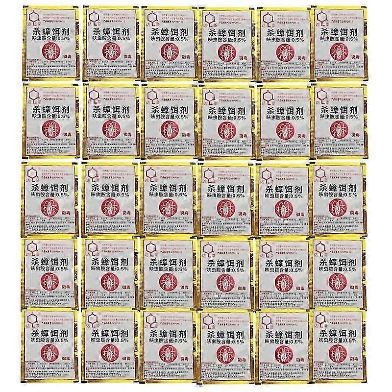 High-Efficiency Cockroach Bait Traps - Powerful Insecticide for Effective Pest Control, Pack of 30 Pieces