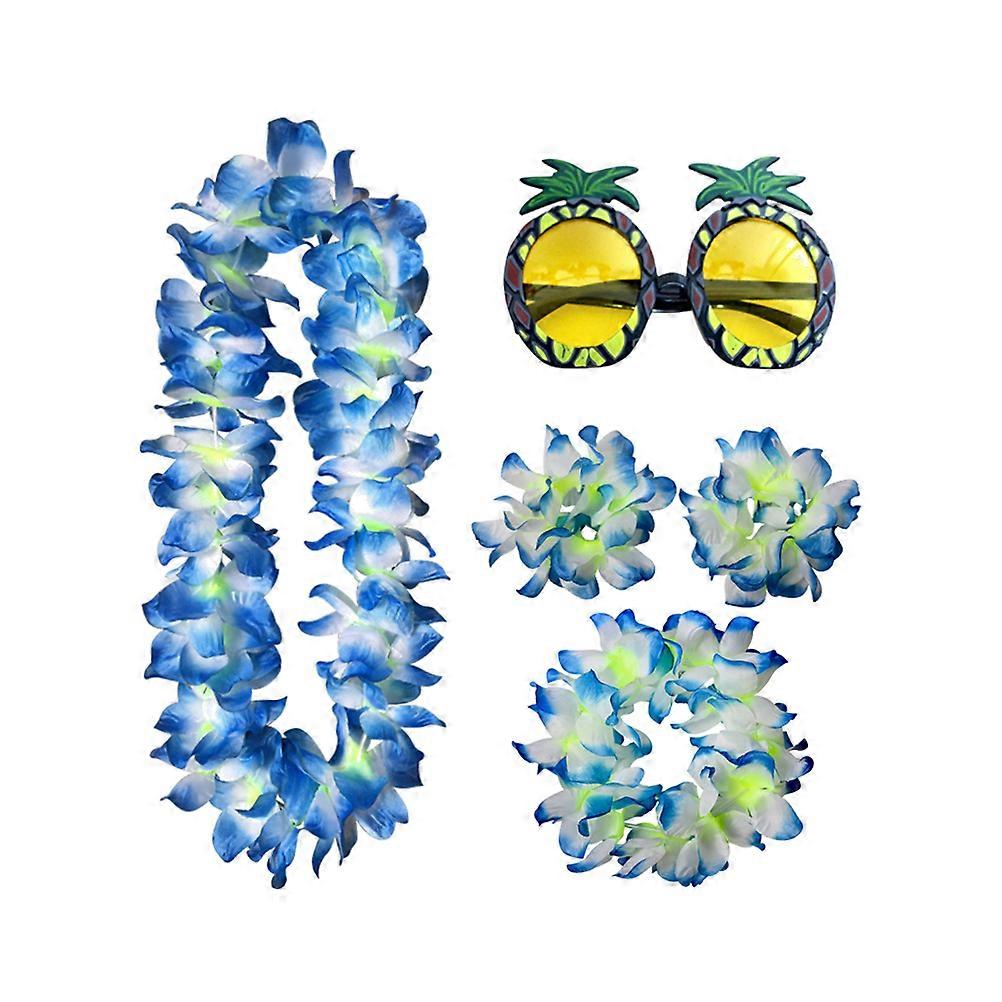 Funny Glasses For Adults Blue Sets Hawaii Themed Parties Photo Props 5Pcs