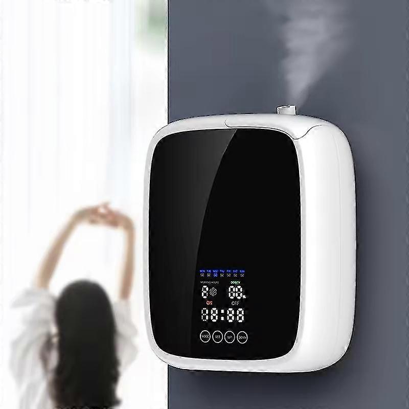500ml Diffuser Hotel Air Freshener Wall-mounted Essential Oil Diffuser Waterless Scent Machine Black
