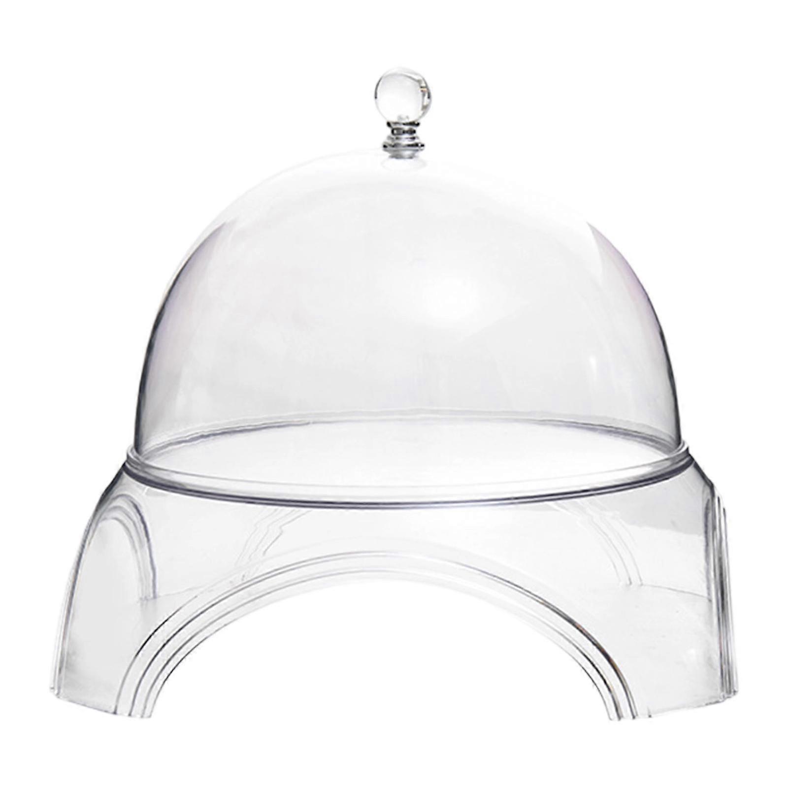 Cake Stand with Dome Lid Cake Holder Multifunctional Dustproof Snack Plate