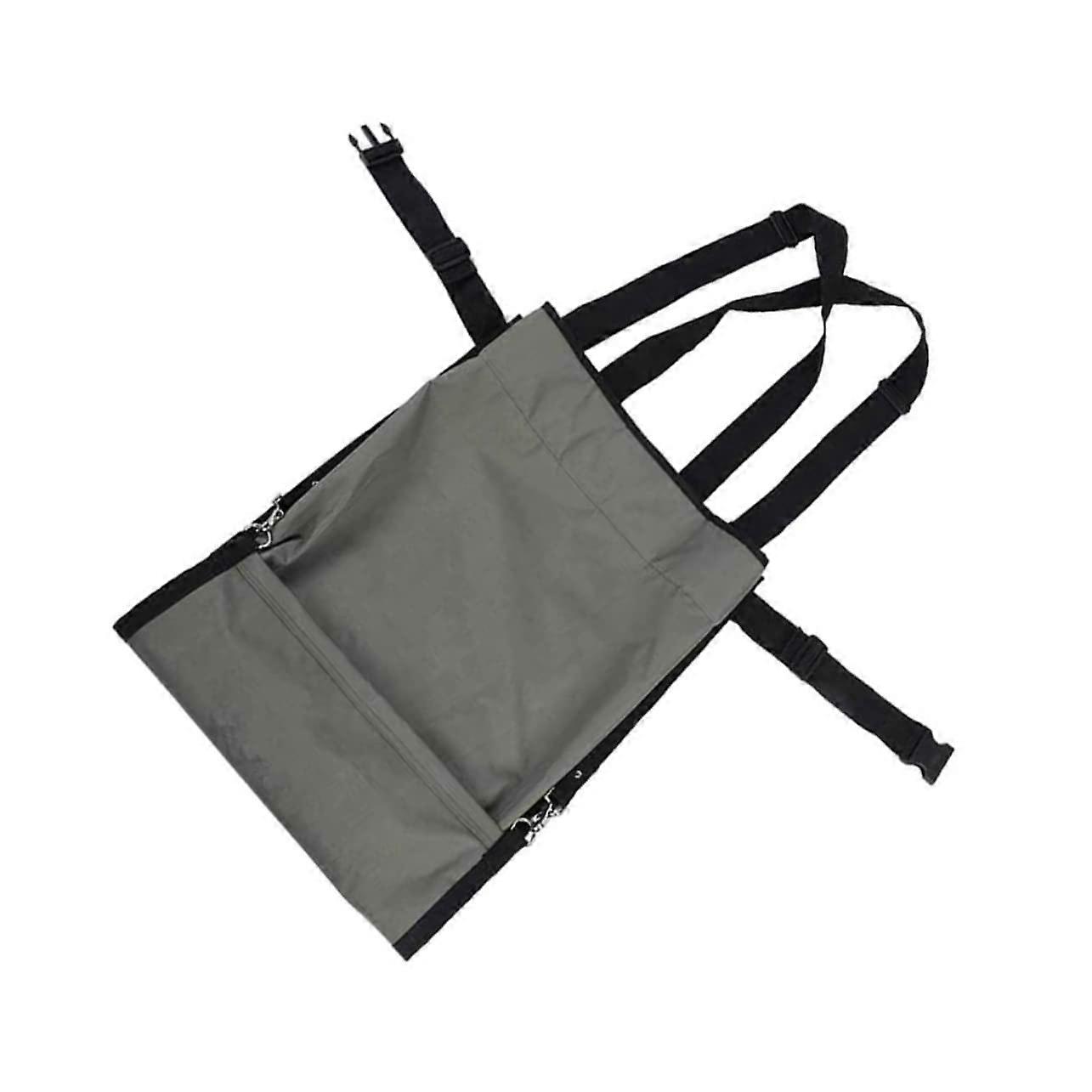 Adjustable Fruit Picking Bag Shoulder And Waist Straps Storage Pouch For Berries And Vegetables Cloth Color Random