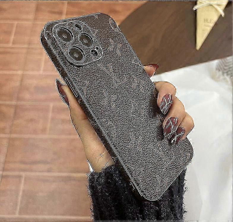 Custodia per telefono da donna di lusso 15-11 di design, custodia sottile in pelle PU in stile classico compatibile con