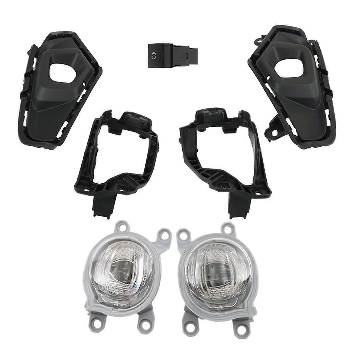 LED Fog Light Set for LE XLE 2023 2024 Fog Lamp+Cover+Switch+Wiring+Bracket TO2593129 TO2592129