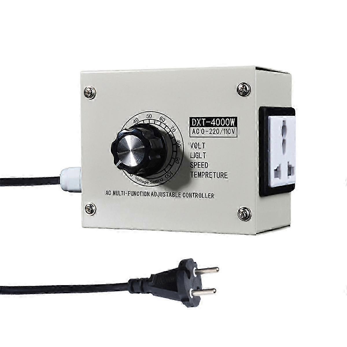 Adjusted Voltage Regulator with SCR Dimmer: 4000W Speedomometer Speed Temperature Stepless Variable Control