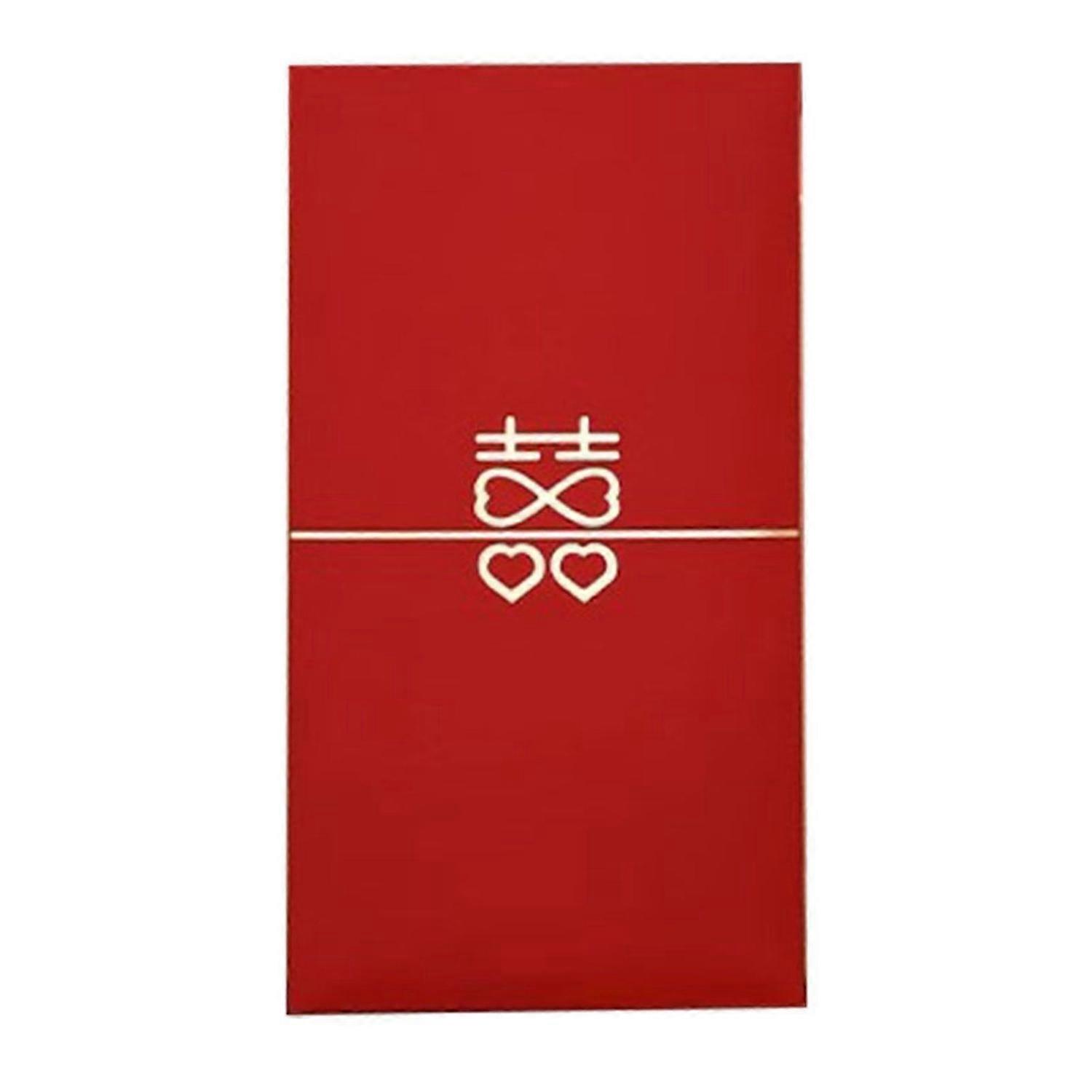 2025 Latest Model 6PCS Chinese Wedding Red Envelopes Creative Multipurpose
