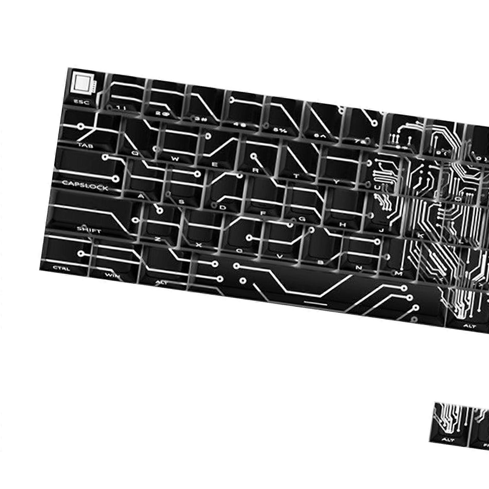 Love Circuit Original Profile Keycaps 64/74Key Shine Through Backlit keycapst for 60 61 63 64 Mechanical Keyboards Multicolor