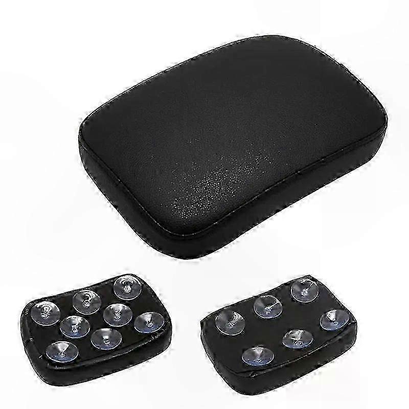 Universal Black Suction Cup Passenger Seat Pad for Motorcycles