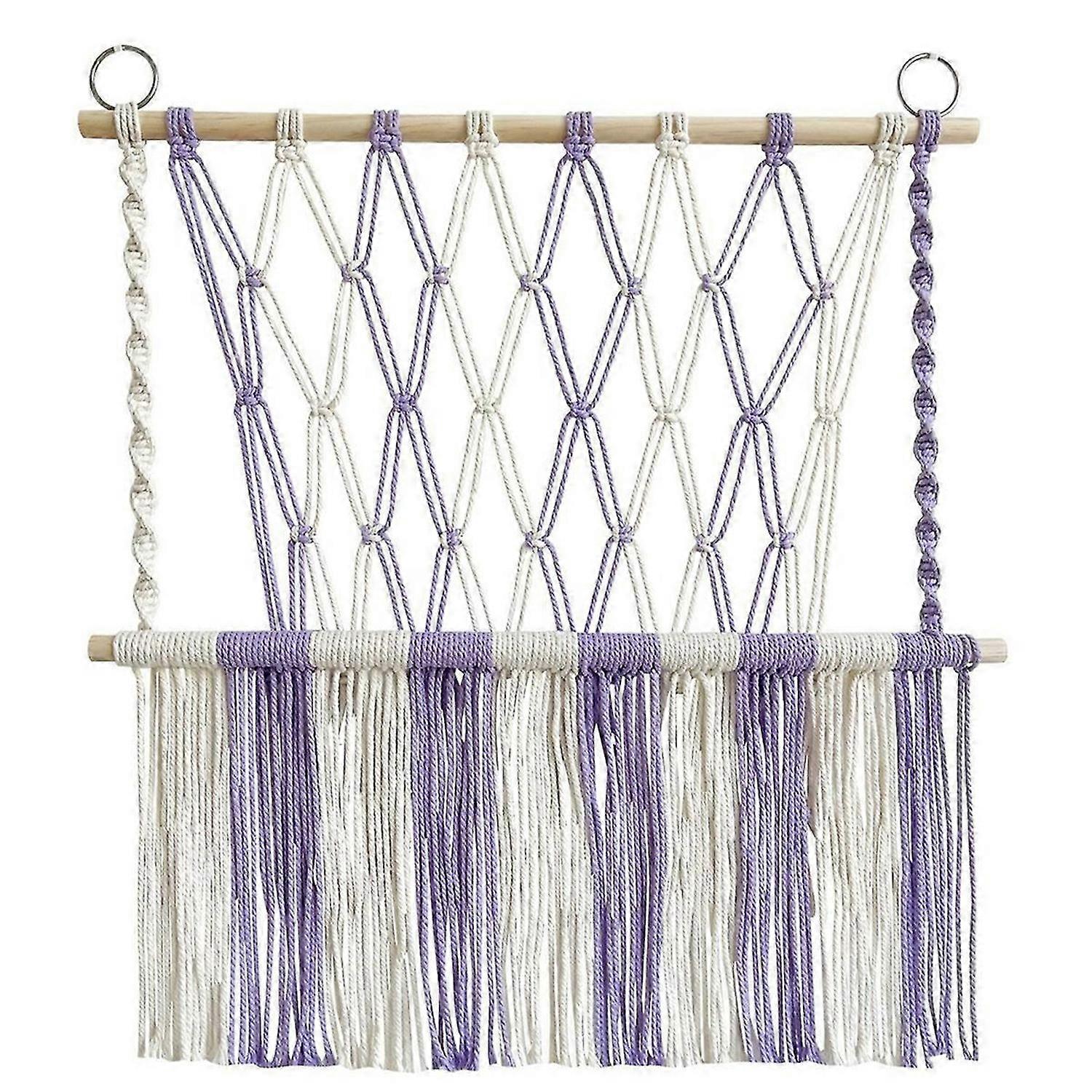 Stuffed Hammock Tapestry Space Saving Boho Macrame,B