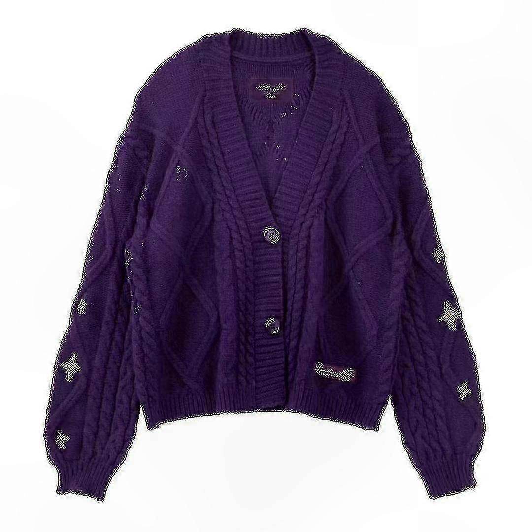 Sternbestickte Strickjacke mit Speak Now-Design