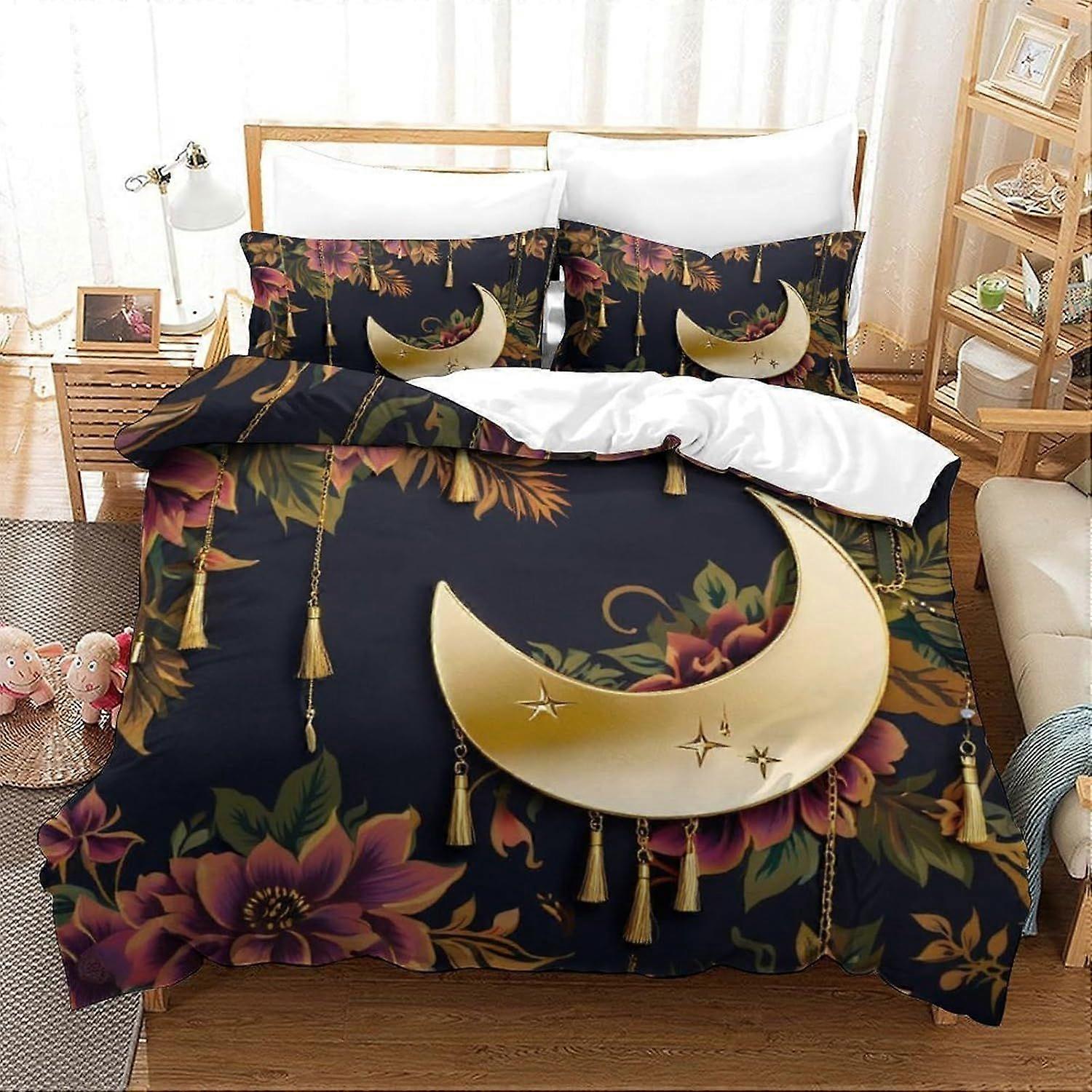 Yingd Tie Dye Graffiti Duvet Cover 3 PCS Hotel Quality Quilt Cover Bedding Set Bed Covers with Pillo