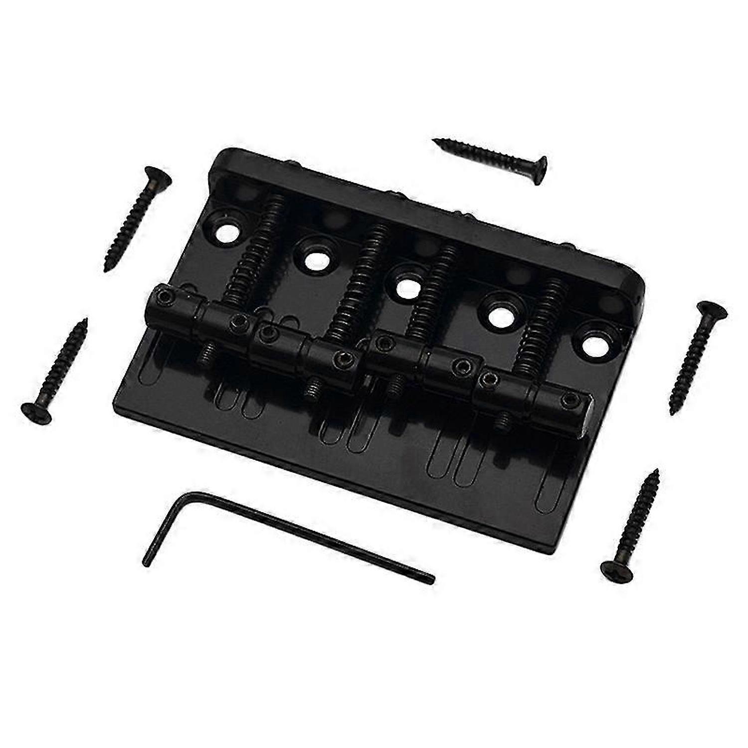 4 String Hardtail Bass Guitar Bridge for PB Black