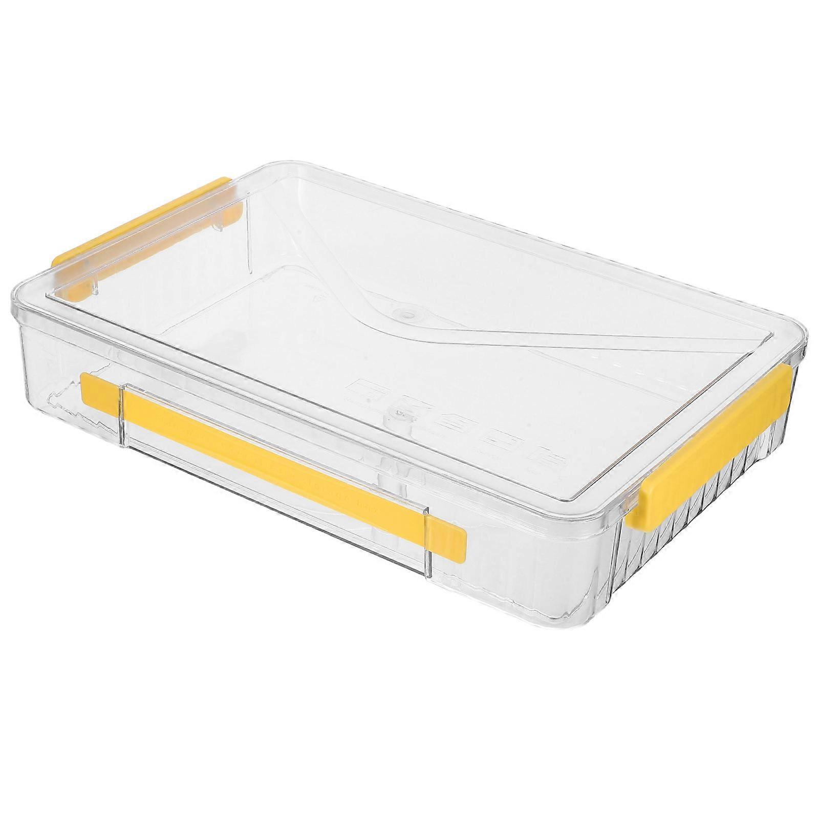 Id Card Protective Case Clear File Box for Id Cards Pet Transparent Storage Box for Home Use 1Pcs