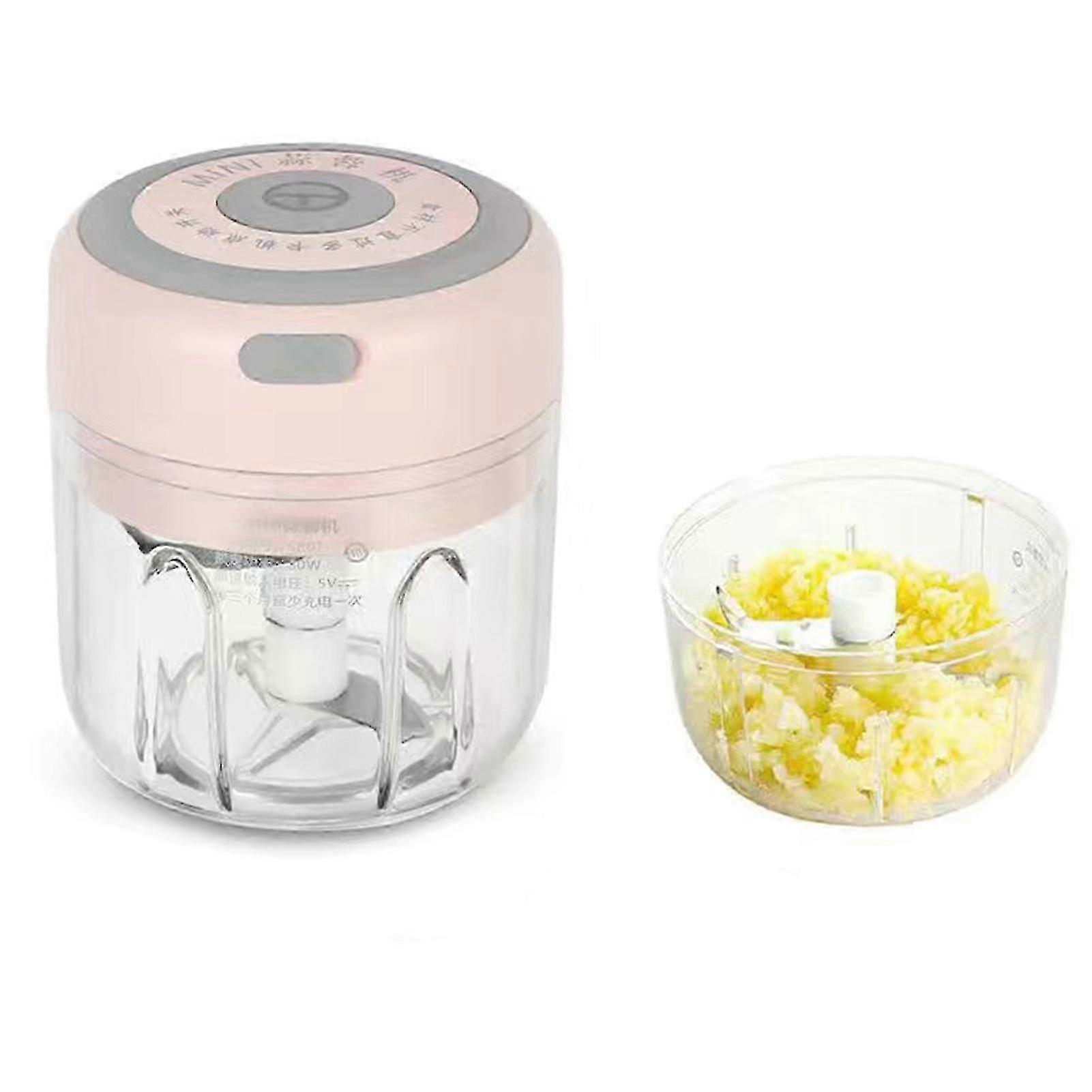 100ML/250ML Wireless Garlic Pounder Multi-Purpose Cordless Meat Grinder for Guacamoles Potatoes