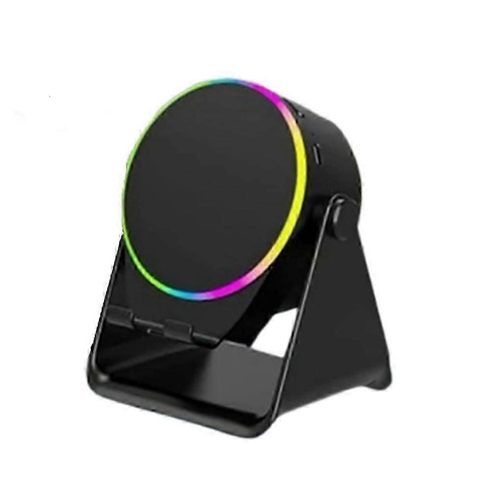 suitable for cell phone 4-in-1 360 rotating bluetooth speaker stand with anti-slip base, hd surround sound, wireless induction