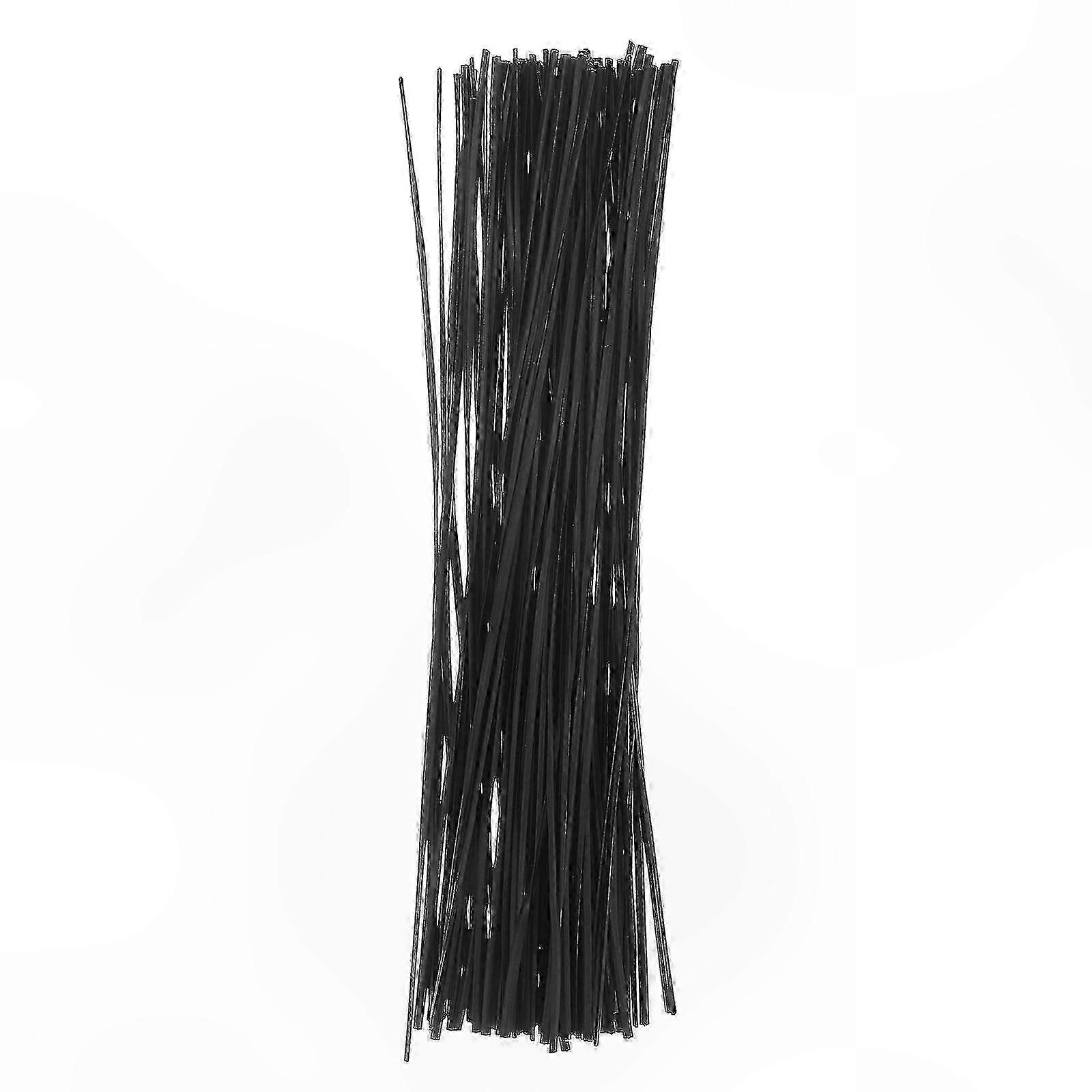 15cm Galvanized Wire Ties for Cable Management, 500 Pack Black Organizing Wraps