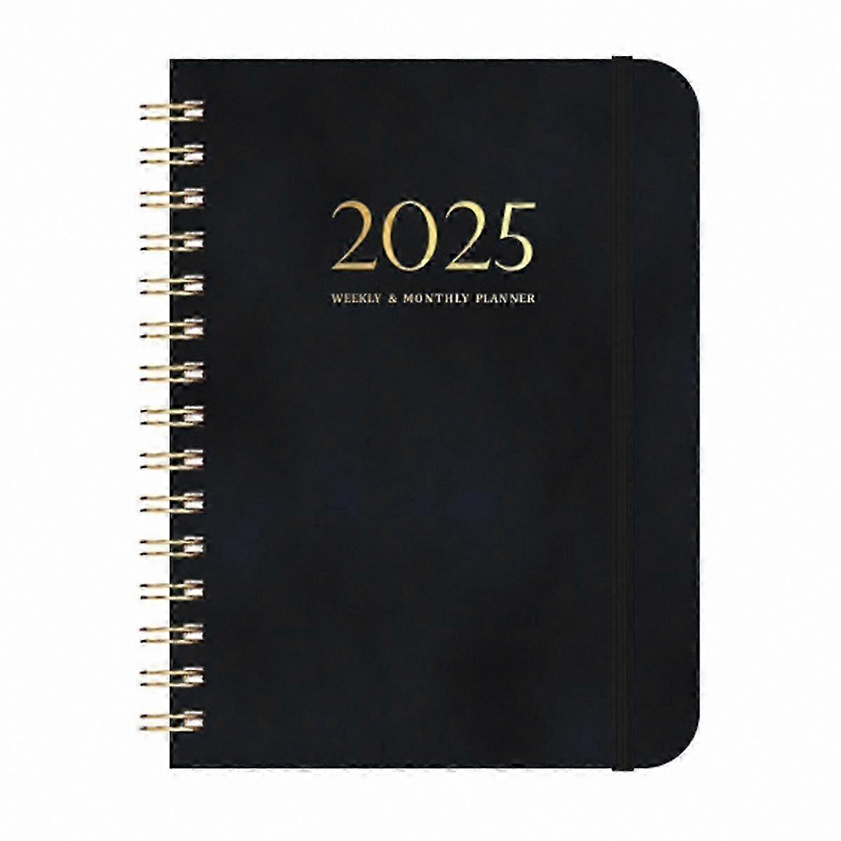 2025 Planner Diary Weekly Schedule Notebook with 140 Pages Strapped Calendar for Organization