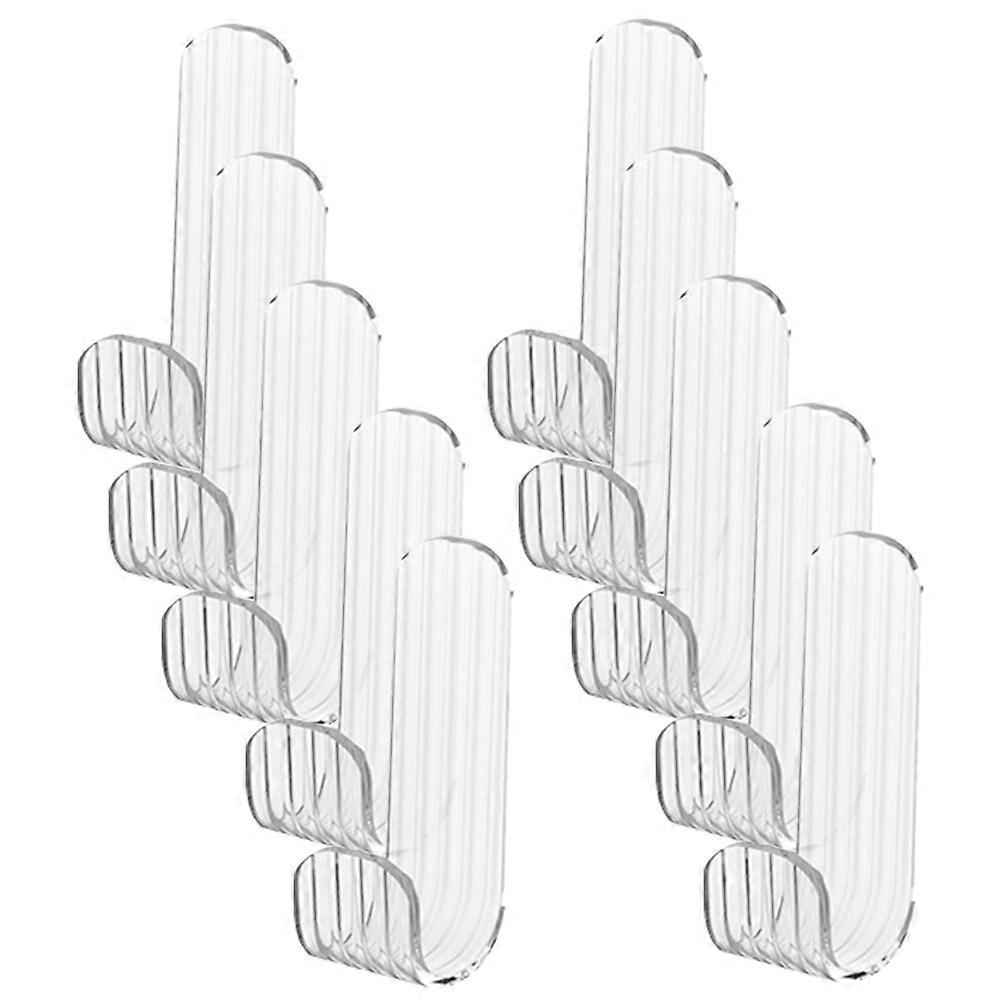 Multi-Functional Hooks Adhesive Wall Hooks for Hanging 20Pcs Transparent Nail Free