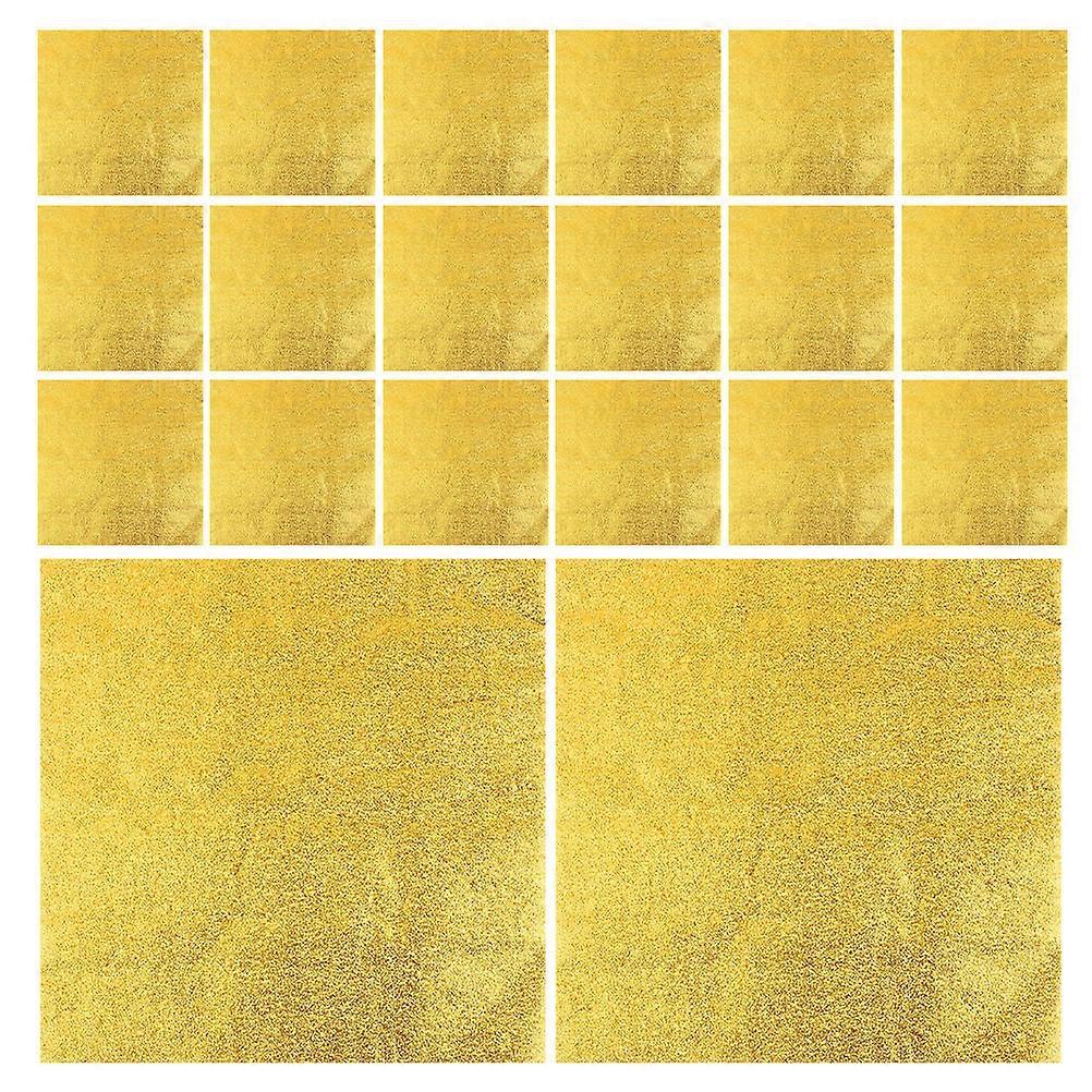 Candy Wrappers Square Golden Tin Foil for Chocolate Packaging 300Pcs