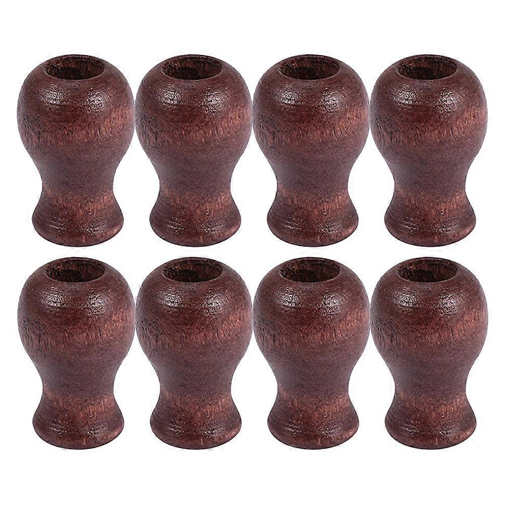 Wooden Window Pulls Wooden Blind Pulls Knobs for 32Pcs Coffee Color Wood