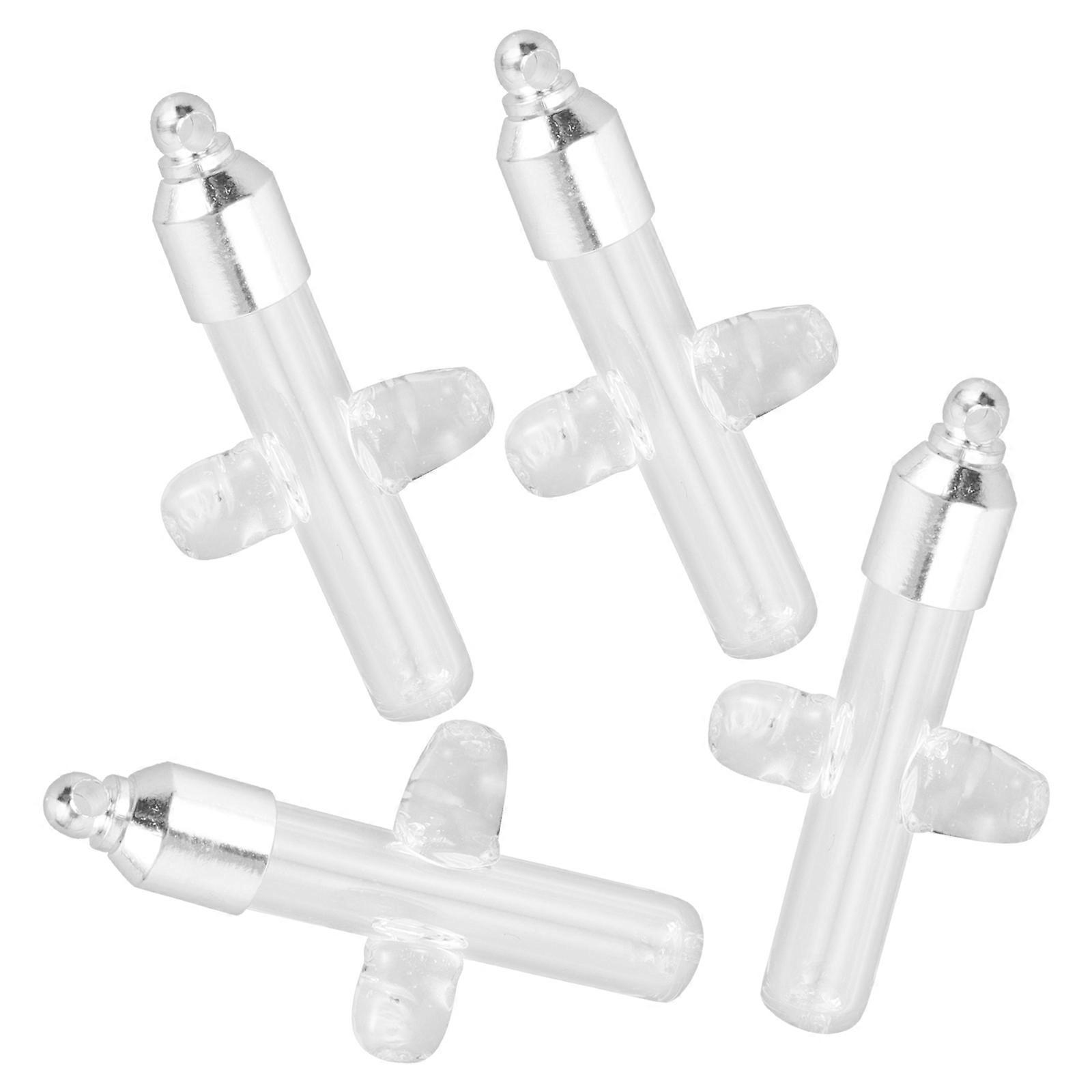 Small Glass Vials Glass Bottle for DIY 8Pcs Cross Shape Wish Bottles