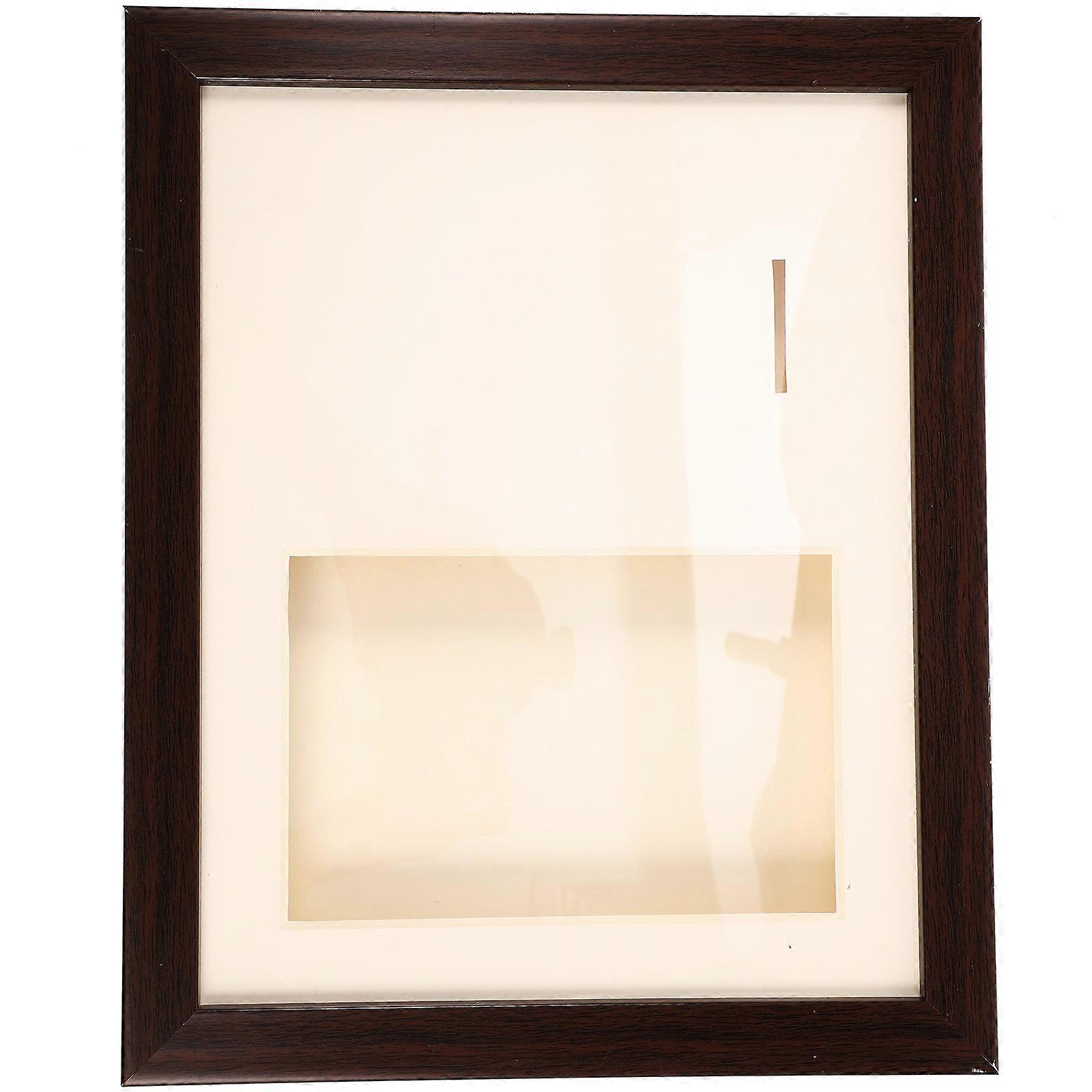 Wooden Medal Display Frame for Medal Storage Box 4Pcs Chocolate