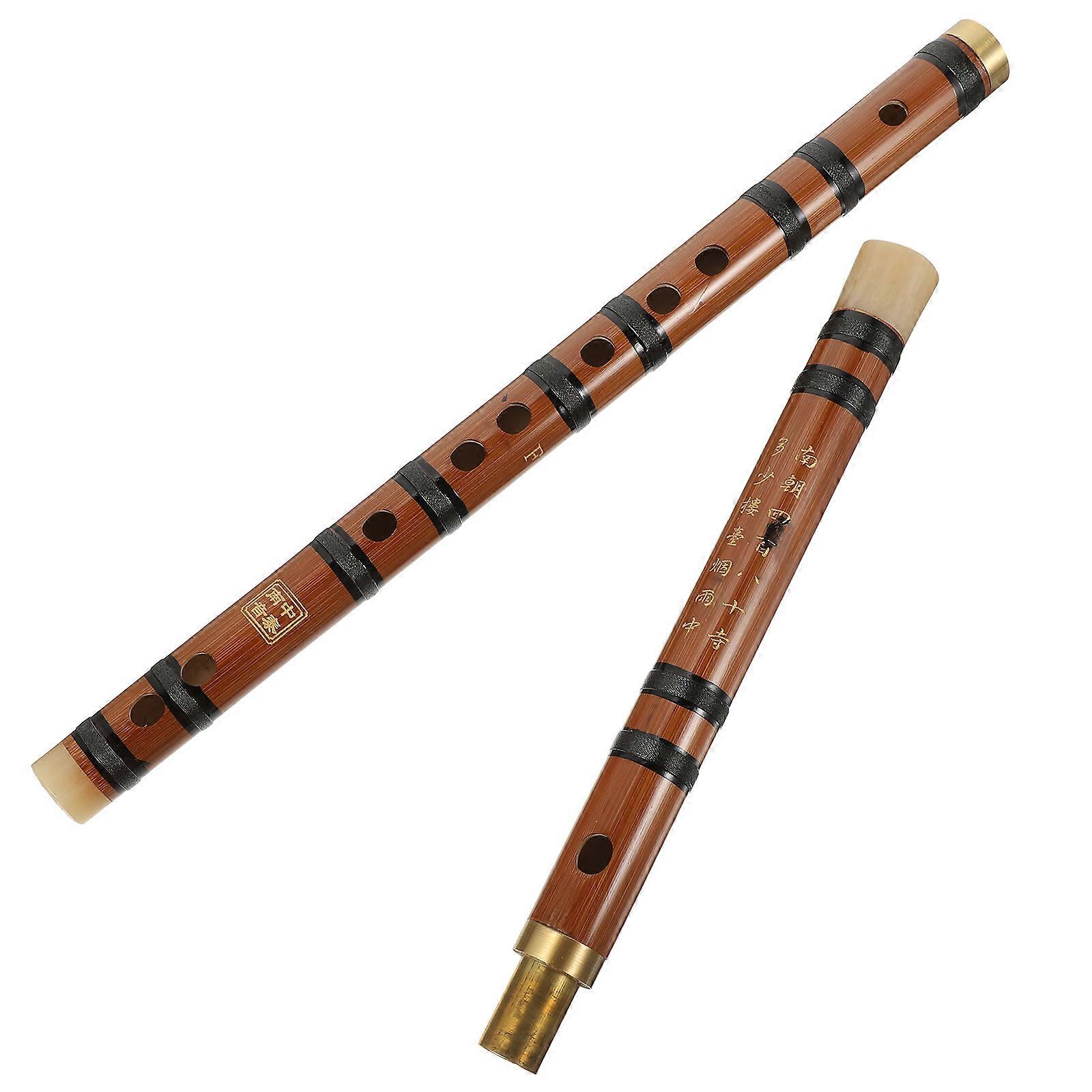 Portable Chinese Flute Bamboo Flute for Playing 3Pcs Student Instrument