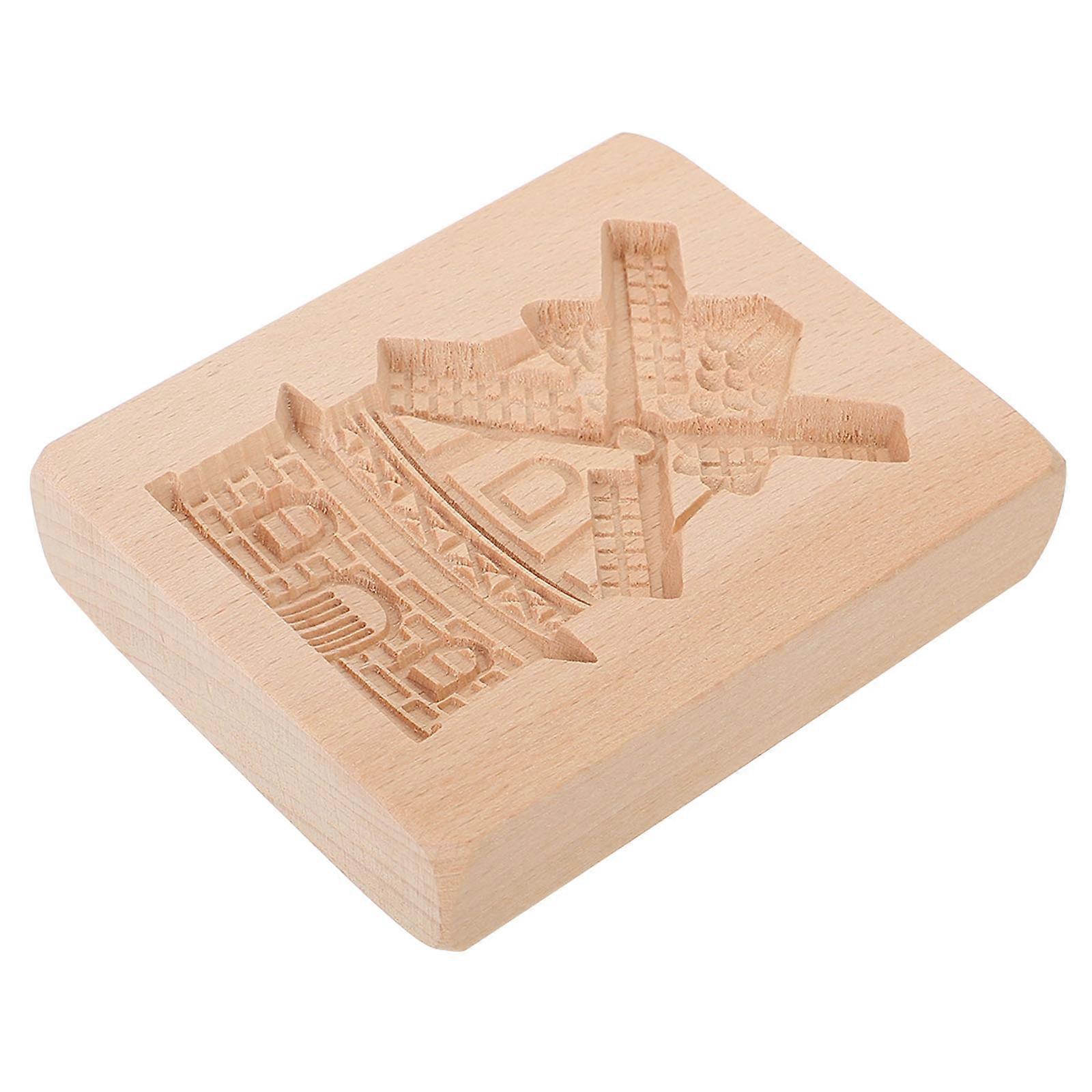 Cookie Baking Mold Wood Material for Biscuit Making 1Pcs