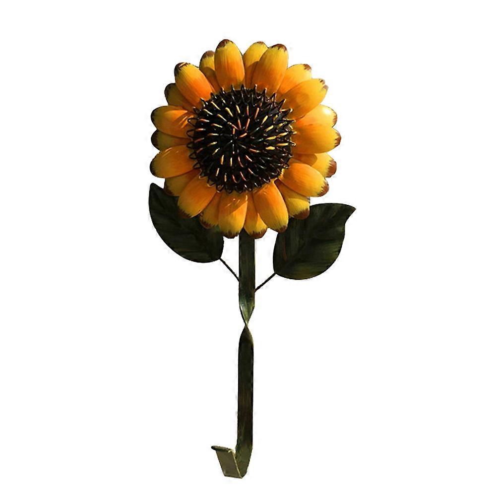Decorative Yellow Hooks Rustic Flower Hooks for Wall Use 2Pcs