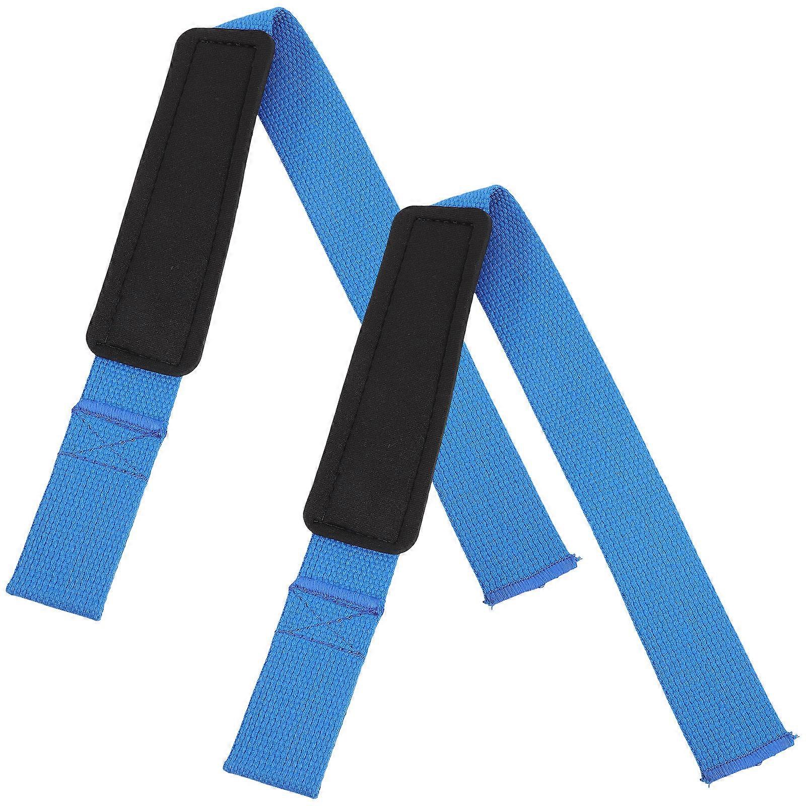 Anti-slip Wrist for Weightlifting in Blue Polyester for Sports Enthusiasts 1 Pair